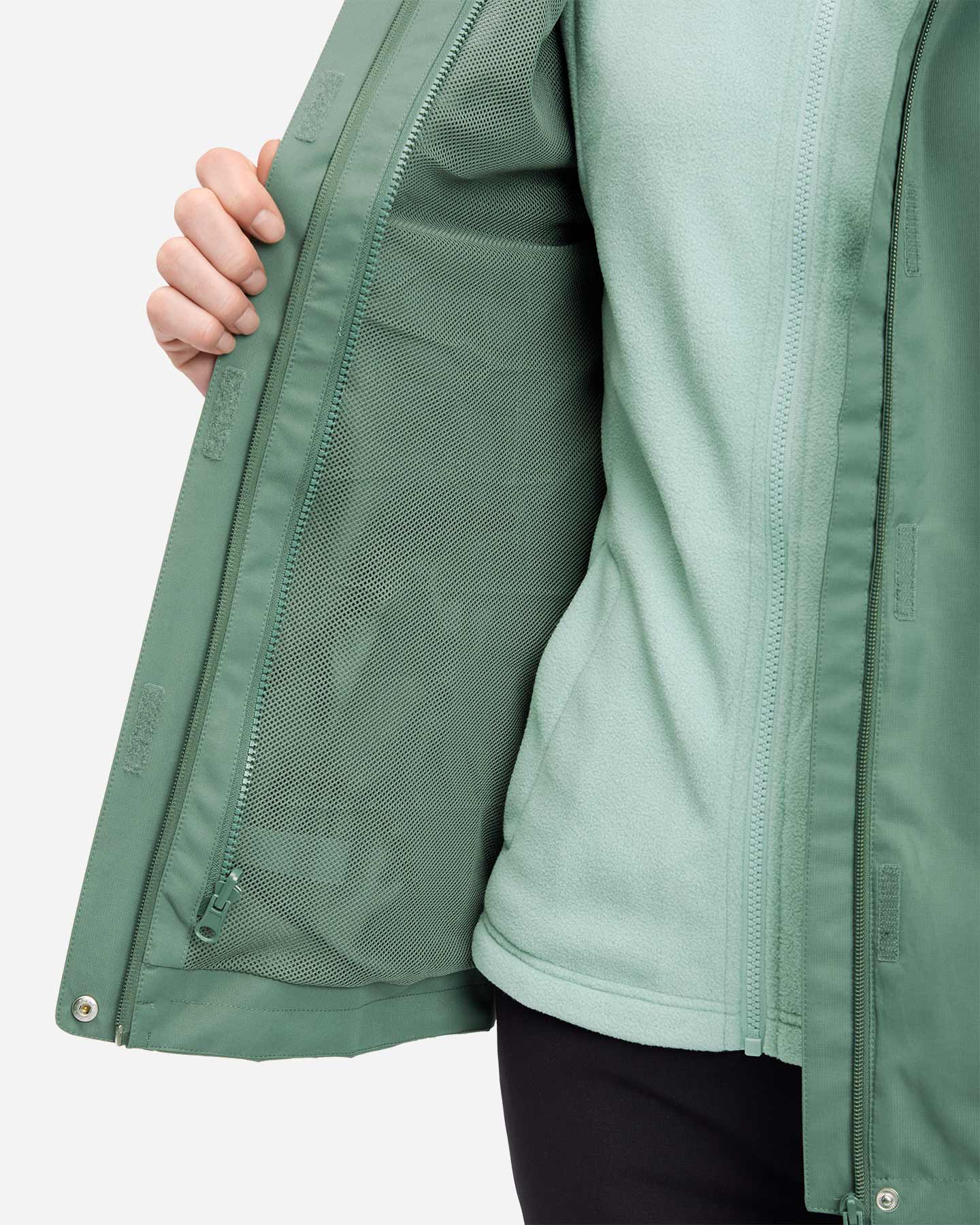 Giacca outdoor MCKINLEY TERANG II 3IN1 W - Verde - 5 | Cisalfa Sport