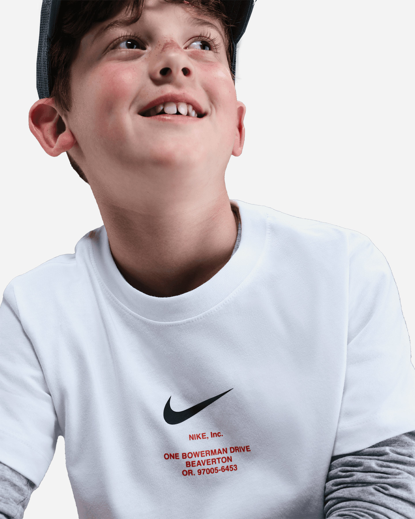 T-shirt NIKE PRINT BACK JR - Bianco - 4 | Cisalfa Sport