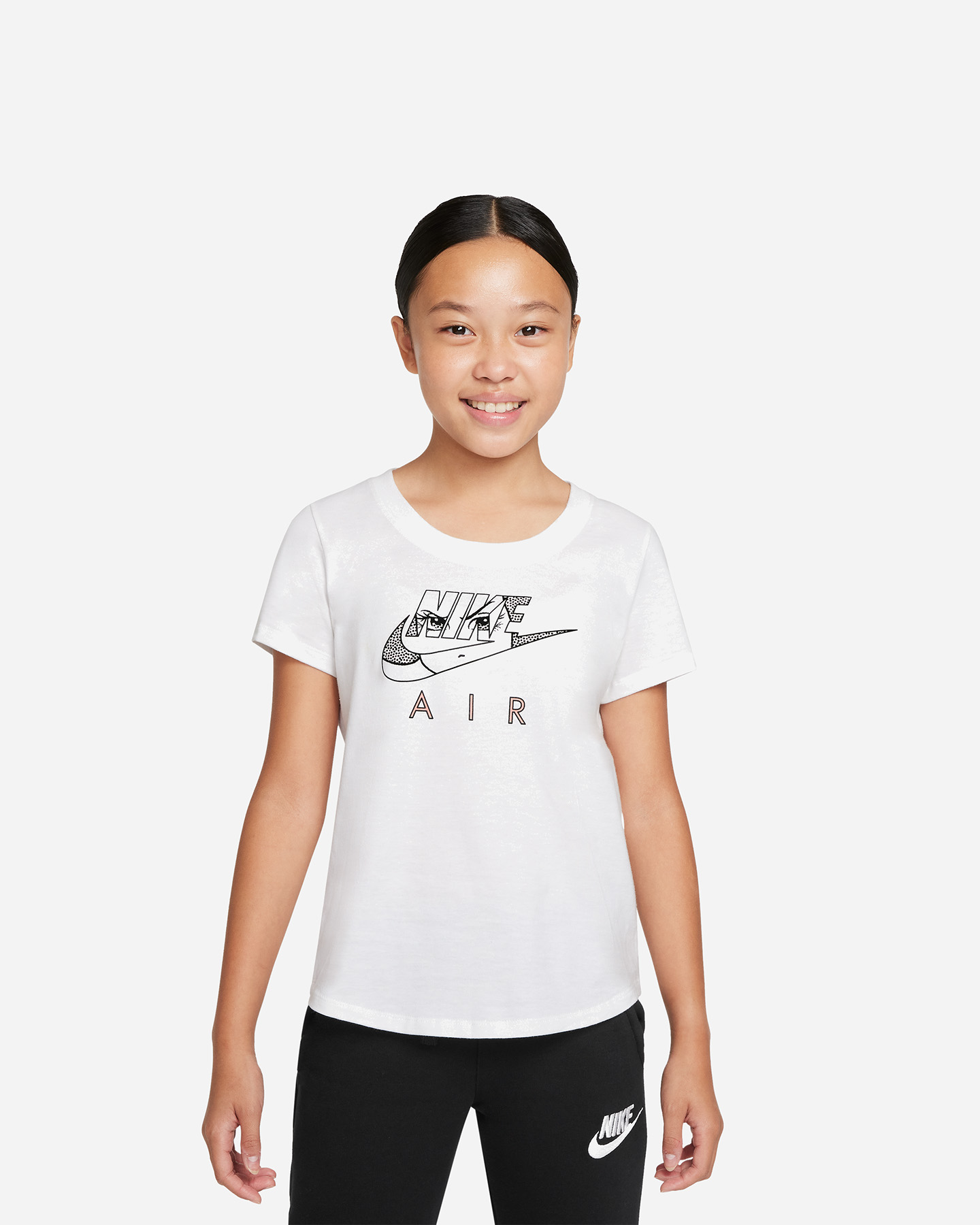 T-shirt NIKE MANGA SWOOSH JR - Bianco - 0 | Cisalfa Sport