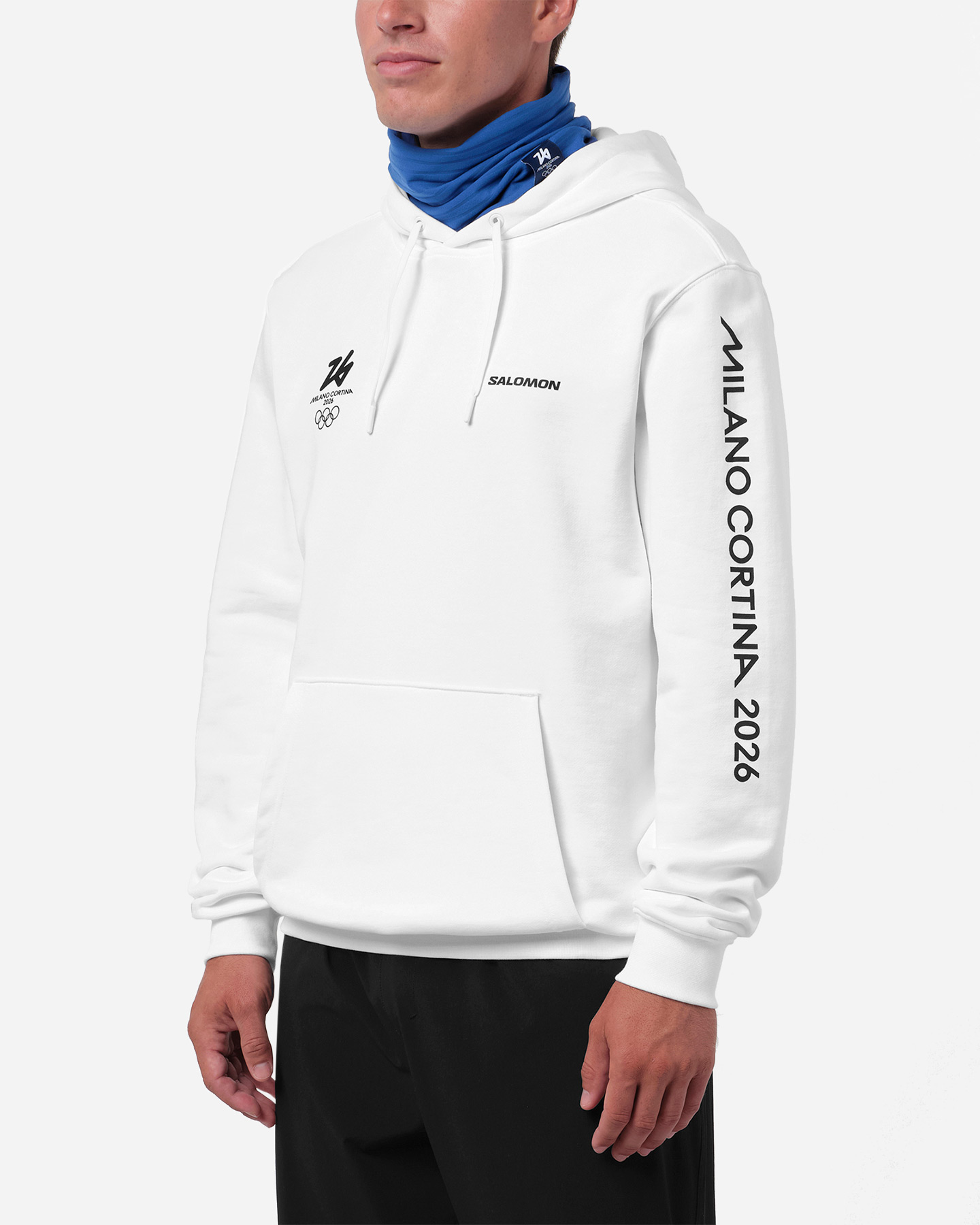 Felpa SALOMON MILANO CORTINA 2026 OLYMPIC ICON M - Bianco - 2 | Cisalfa Sport