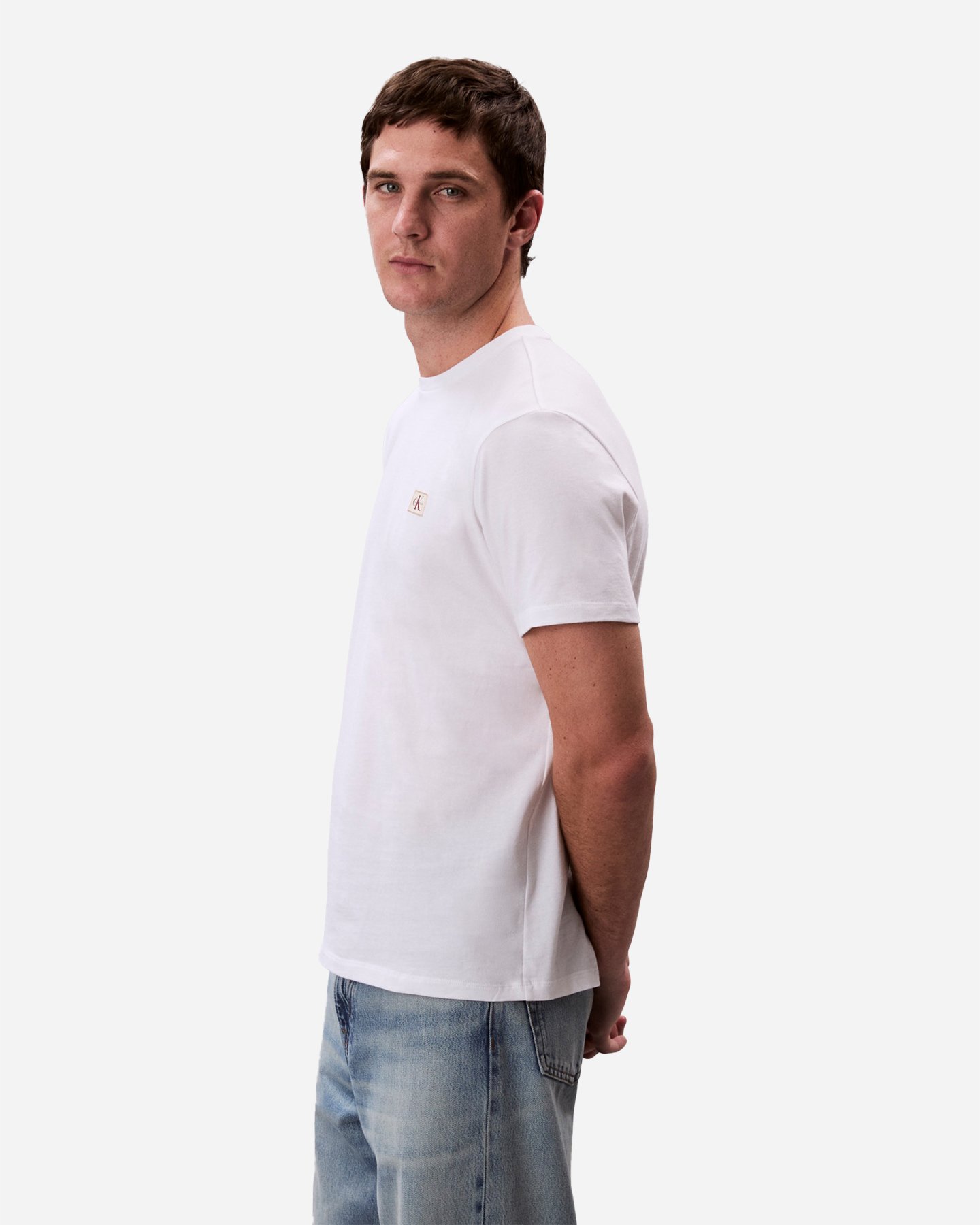 T-shirt CALVIN KLEIN JEANS BADGE M - Bianco - 2 | Cisalfa Sport