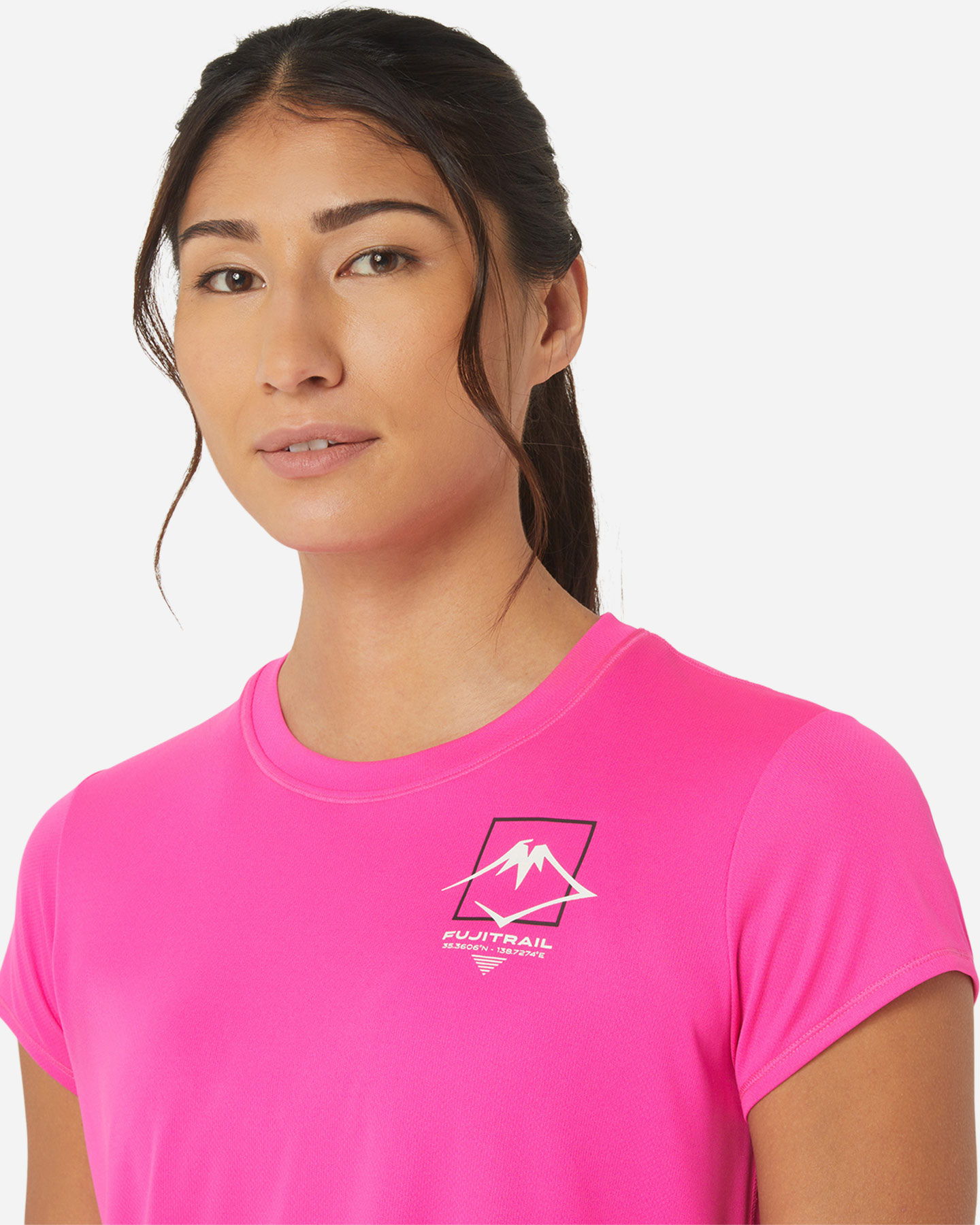 T-shirt running ASICS FUJITRAIL LOGO W - Rosa - 4 | Cisalfa Sport