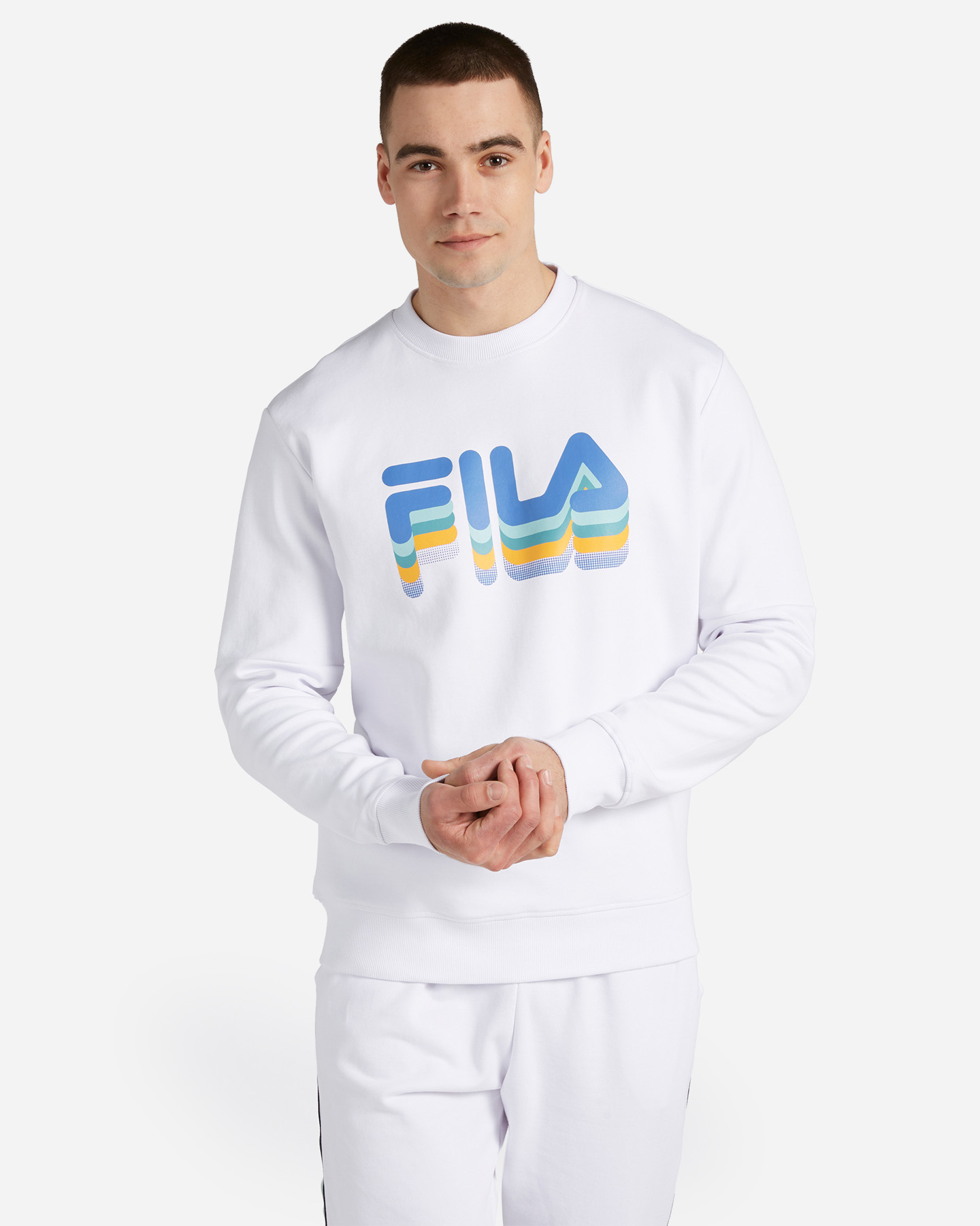 Felpa FILA GRAPHICS LOGO LINEA M - Bianco - 0 | Cisalfa Sport