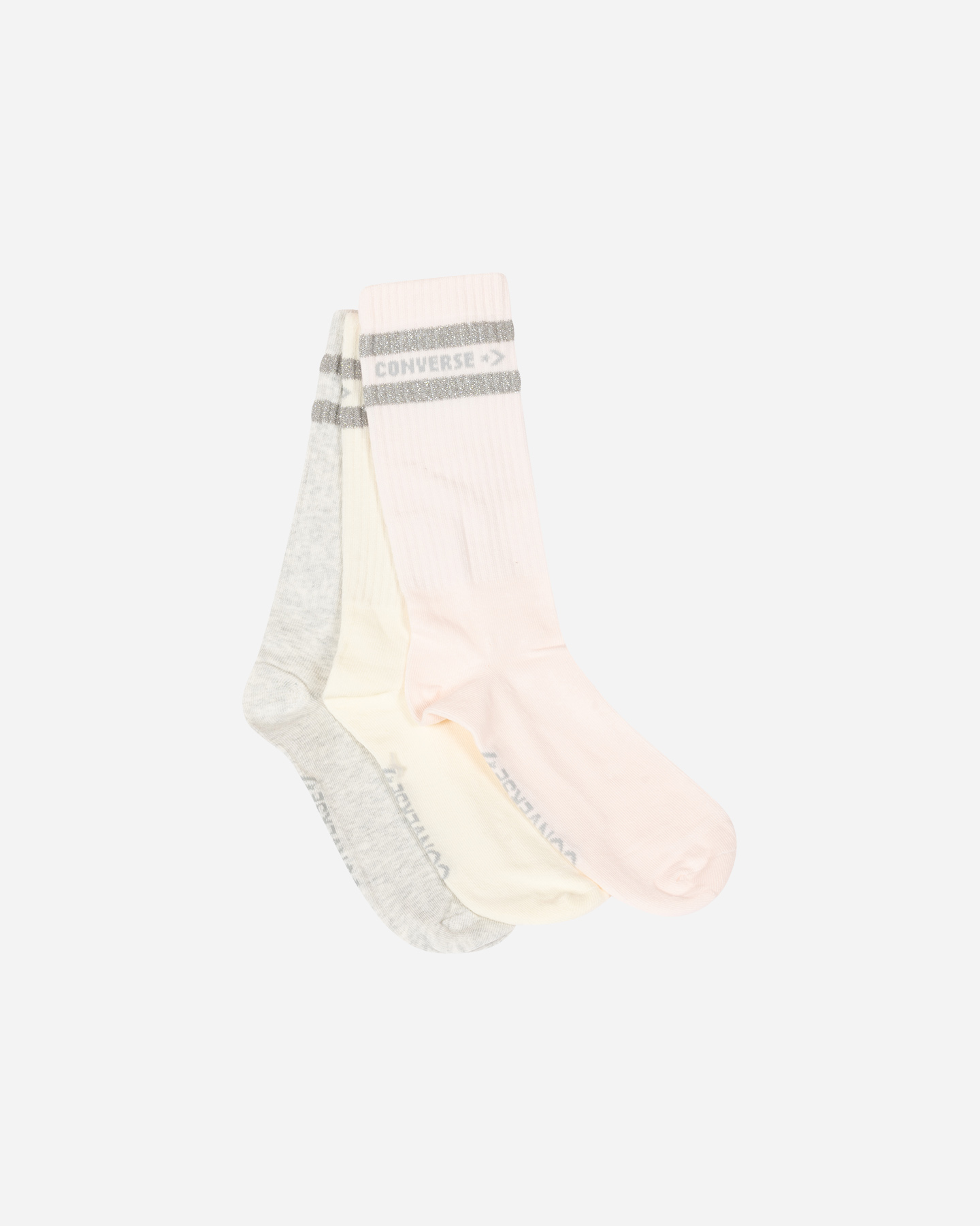 Calze CONVERSE 3PACK CREW DOUBLE STRIPE W - Color mix - 0 | Cisalfa Sport