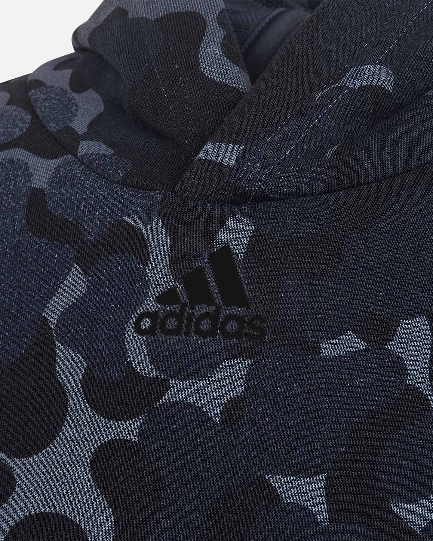 Felpa ADIDAS FUTURE ICONS 3STRIPES JR - Nero - 4 | Cisalfa Sport