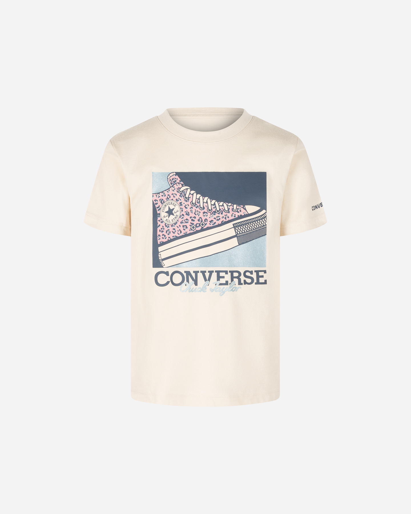 T-shirt CONVERSE SHOE GLITTER JR - Beige - 0 | Cisalfa Sport