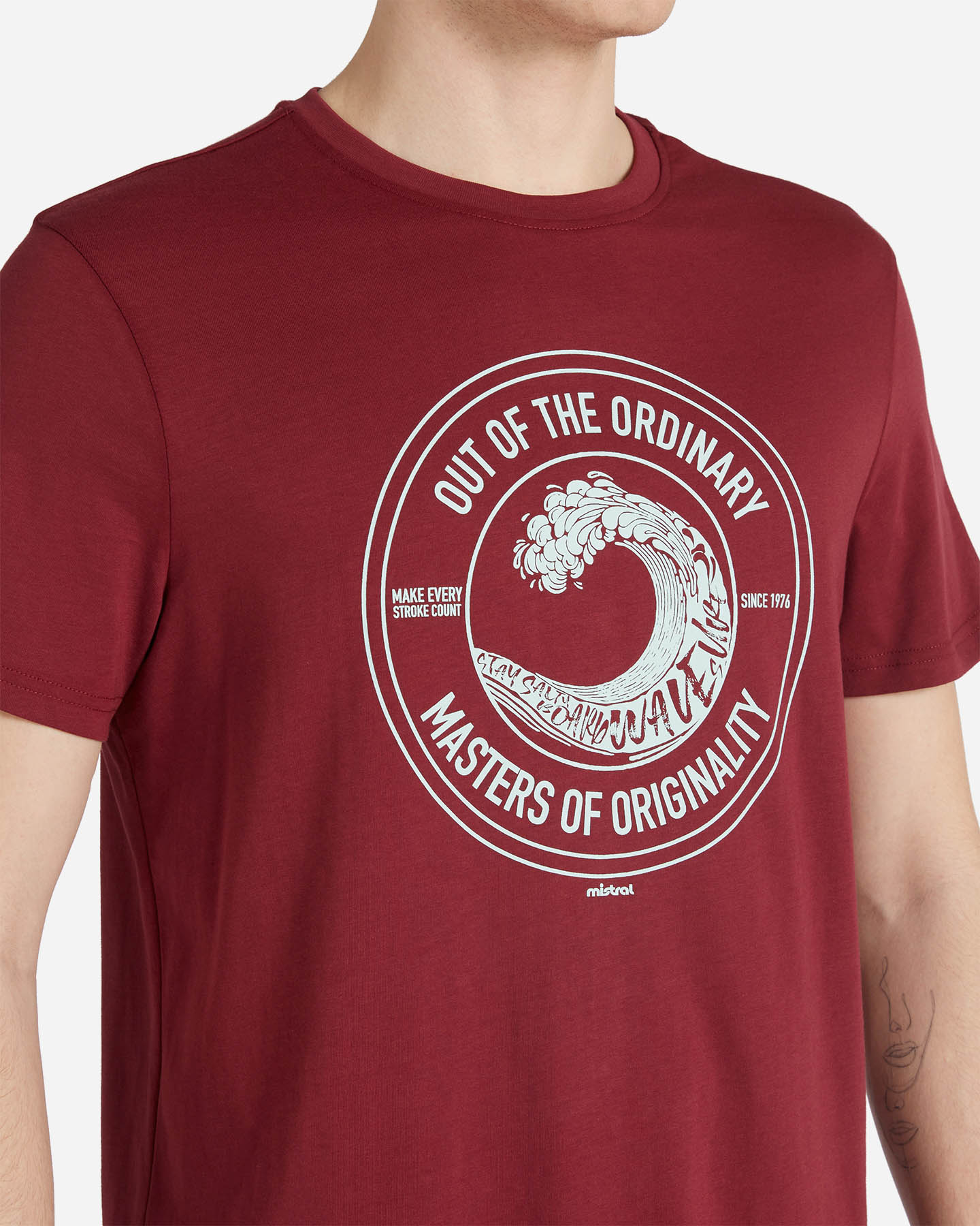 T-shirt MISTRAL LOGO M - Rosso - 4 | Cisalfa Sport