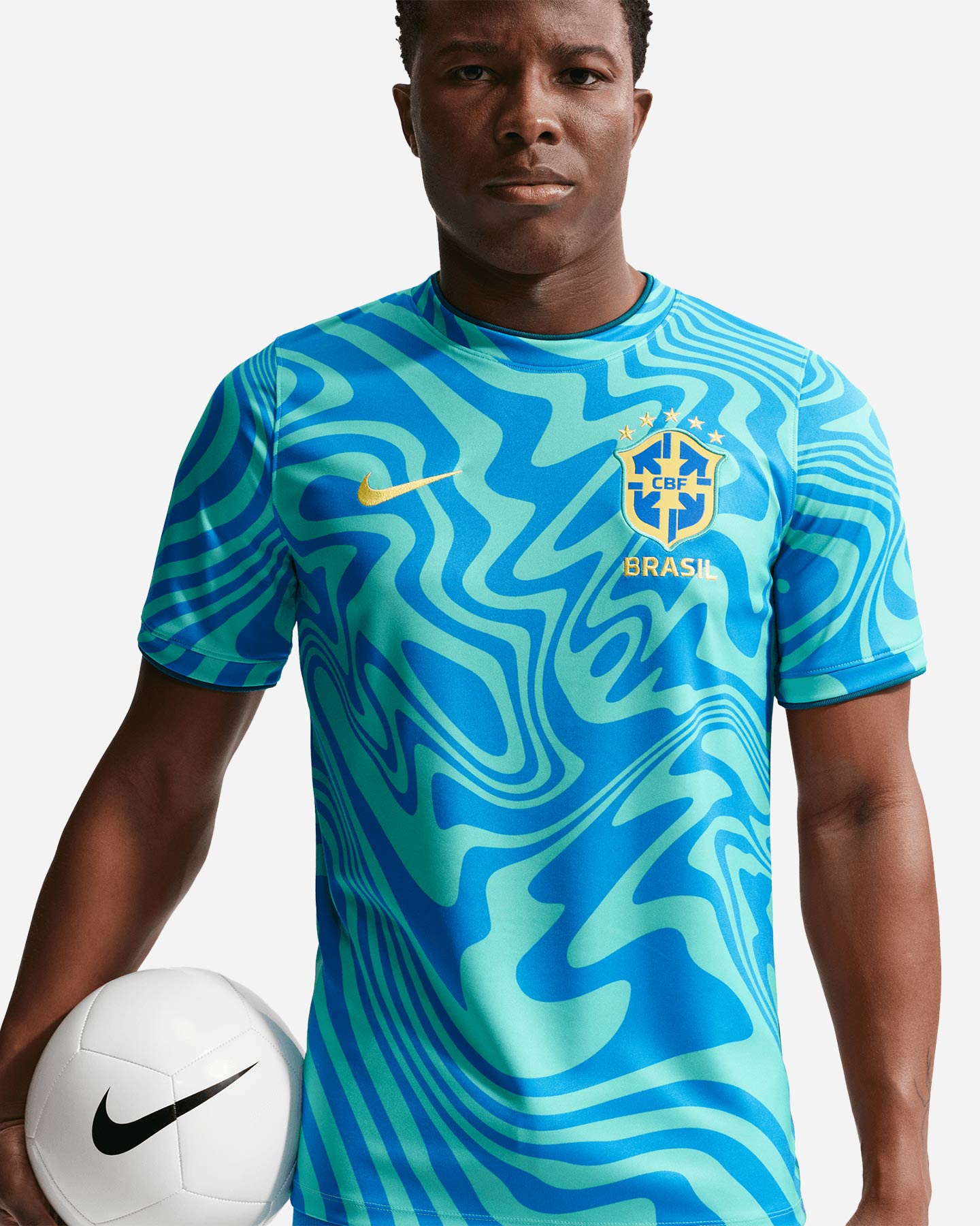 Abbigliamento calcio ufficiale NIKE BRASILE 26 PREMATCH M - Color mix - 2 | Cisalfa Sport