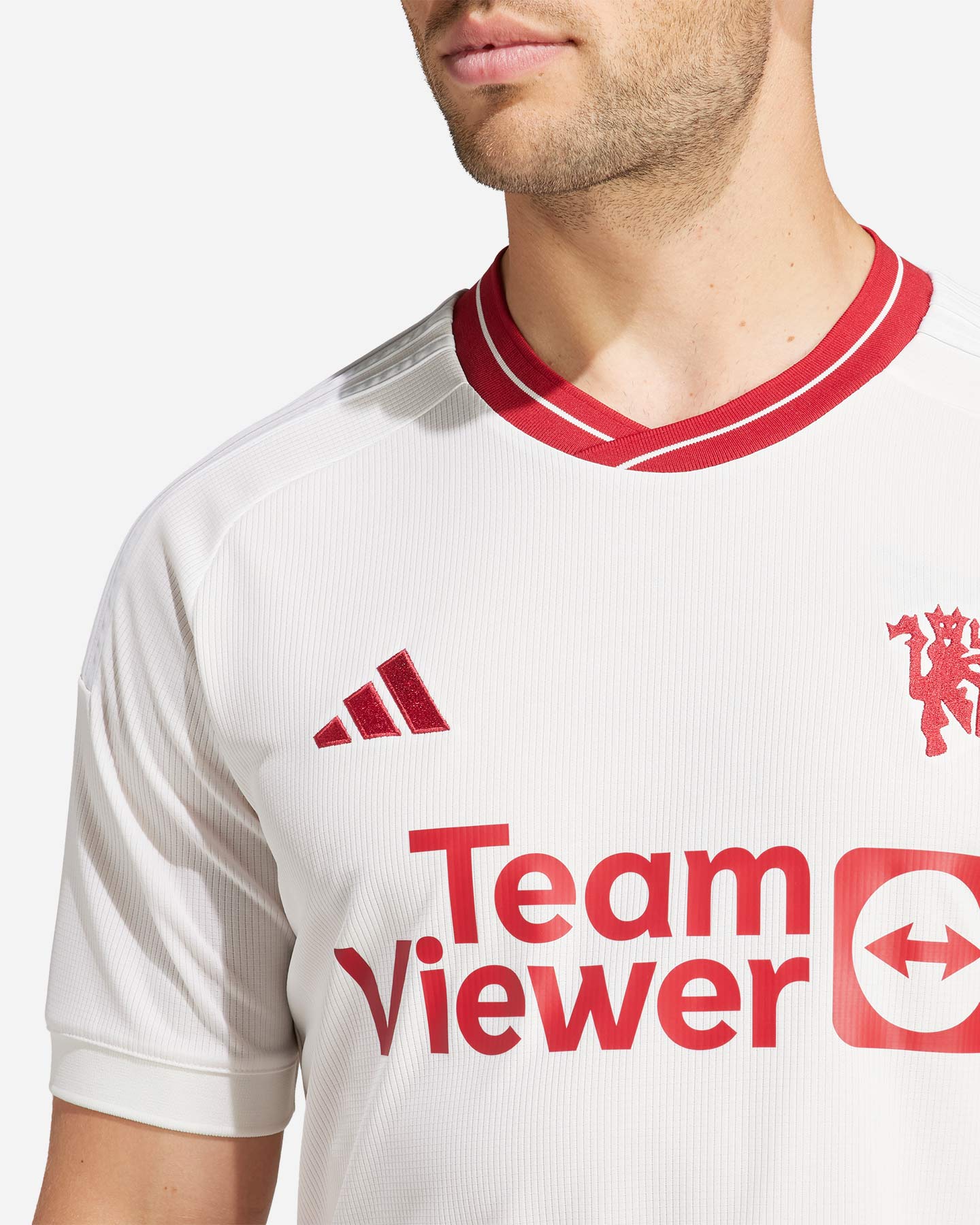 Maglia calcio ufficiale ADIDAS MANCHESTER UNITED THIRD 23-24 M - Bianco - 4 | Cisalfa Sport