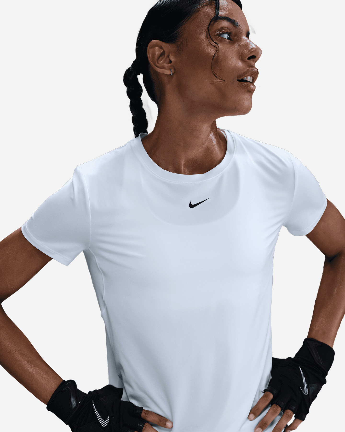 T-shirt training NIKE DRI FIT ONE CLASSIC W - Bianco - 4 | Cisalfa Sport