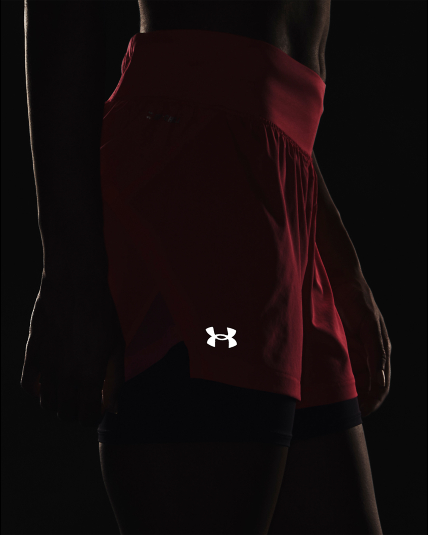 Short running UNDER ARMOUR RUN ELITE 2IN SPEEDPOCKET W - Rosa - 5 | Cisalfa Sport