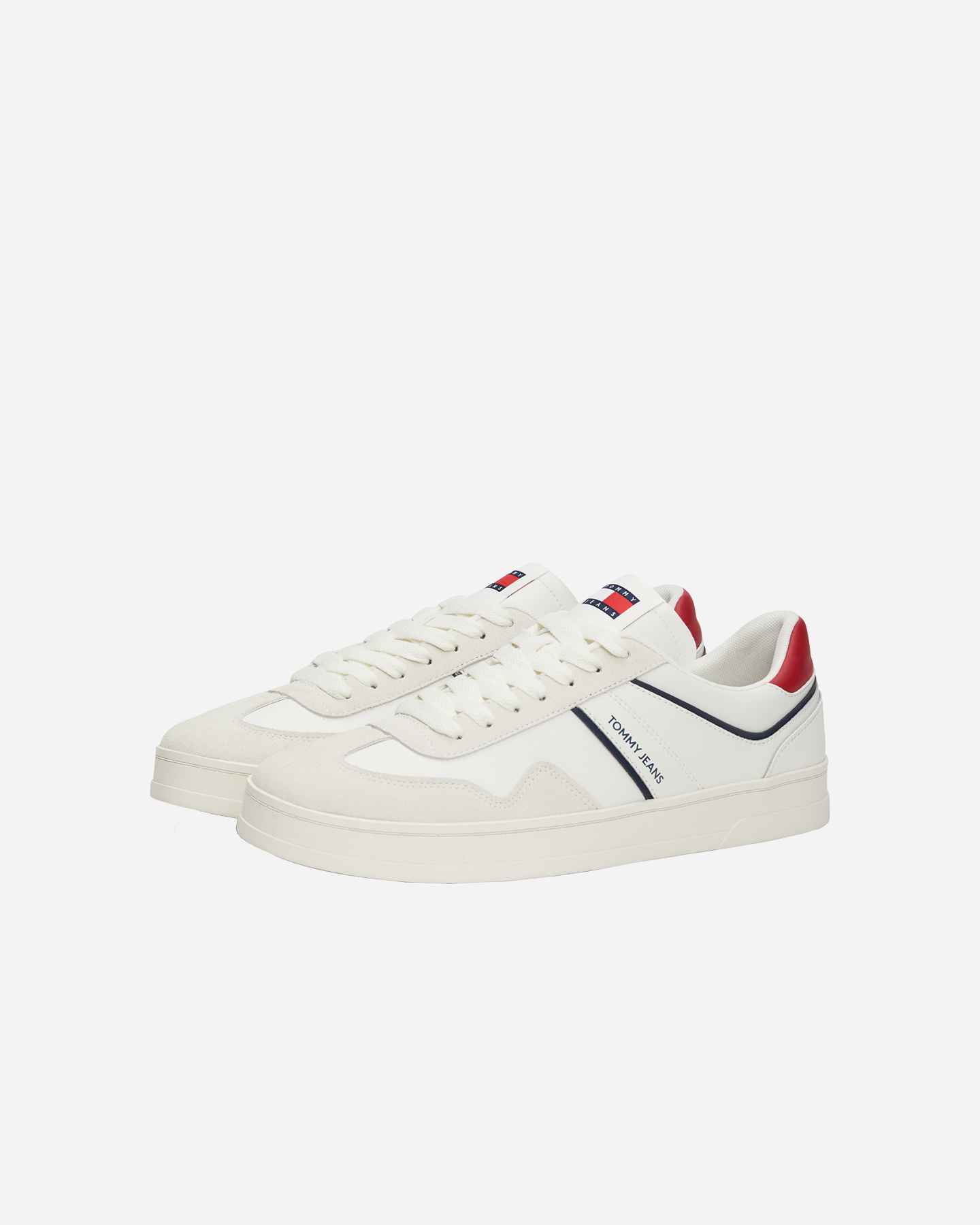 Scarpe sneakers TOMMY HILFIGER LEATHER RETRO CUPSOLE M - Bianco - 1 | Cisalfa Sport