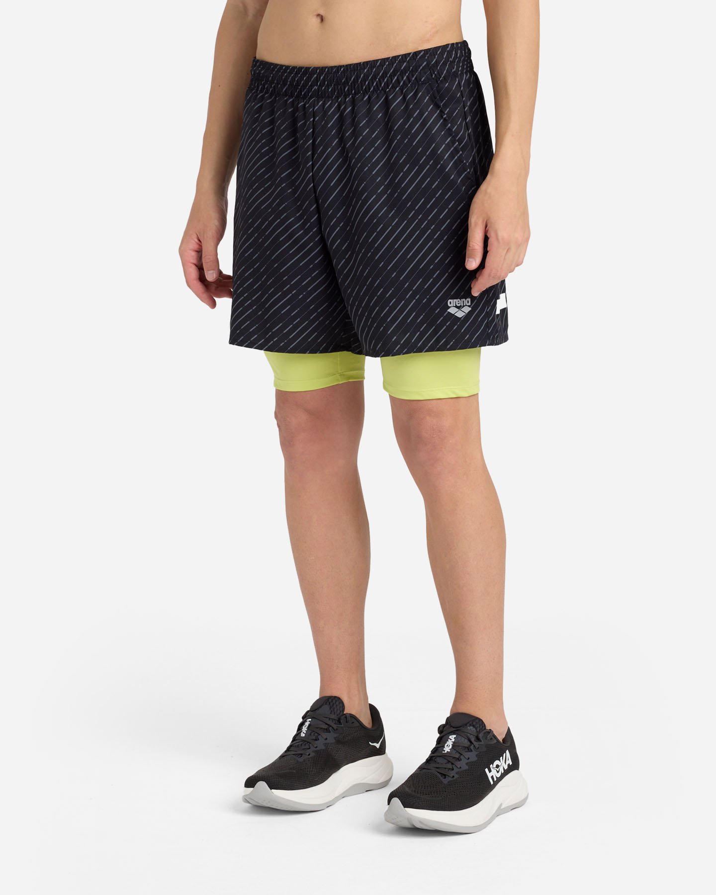 Short running ARENA ATHLETIC RUN M - Nero - 3 | Cisalfa Sport