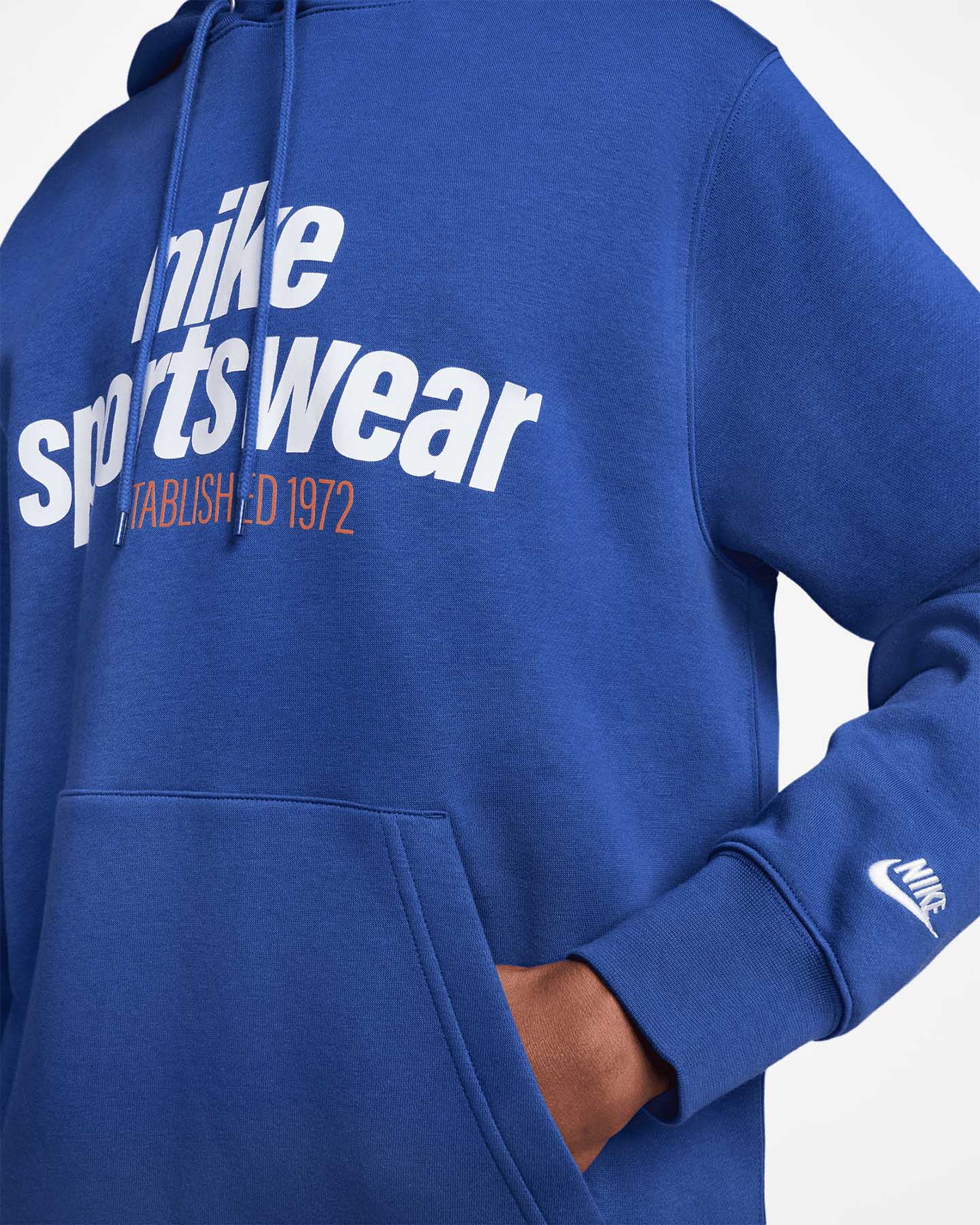 Felpa NIKE CLUB GFX M - Blu royal - 2 | Cisalfa Sport