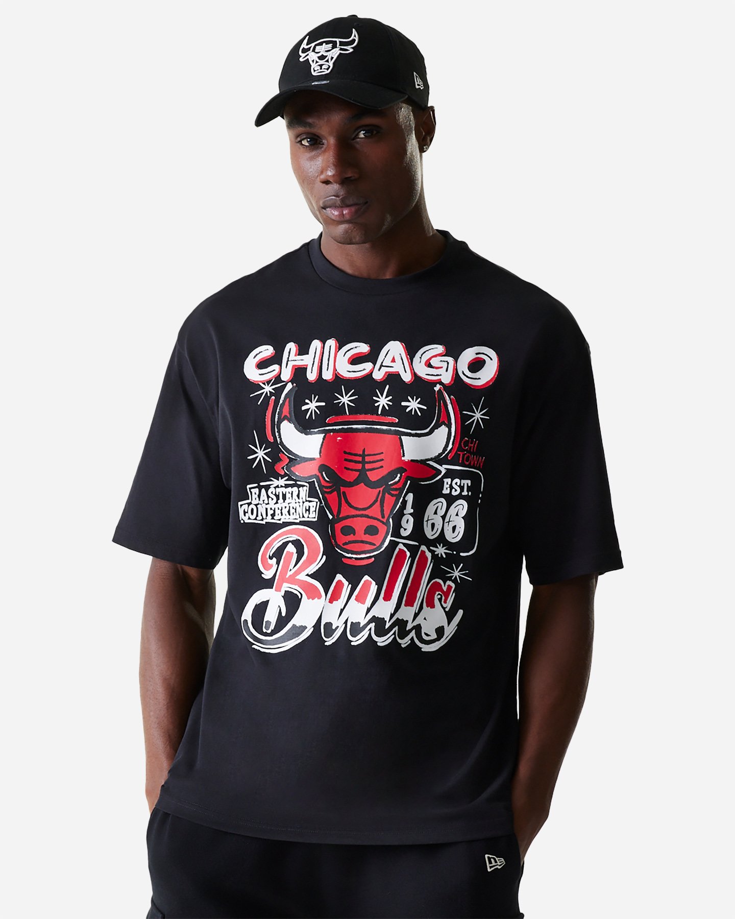 Maglia basket NEW ERA GRAPHIC CHICAGO BULLS M - Nero - 0 | Cisalfa Sport