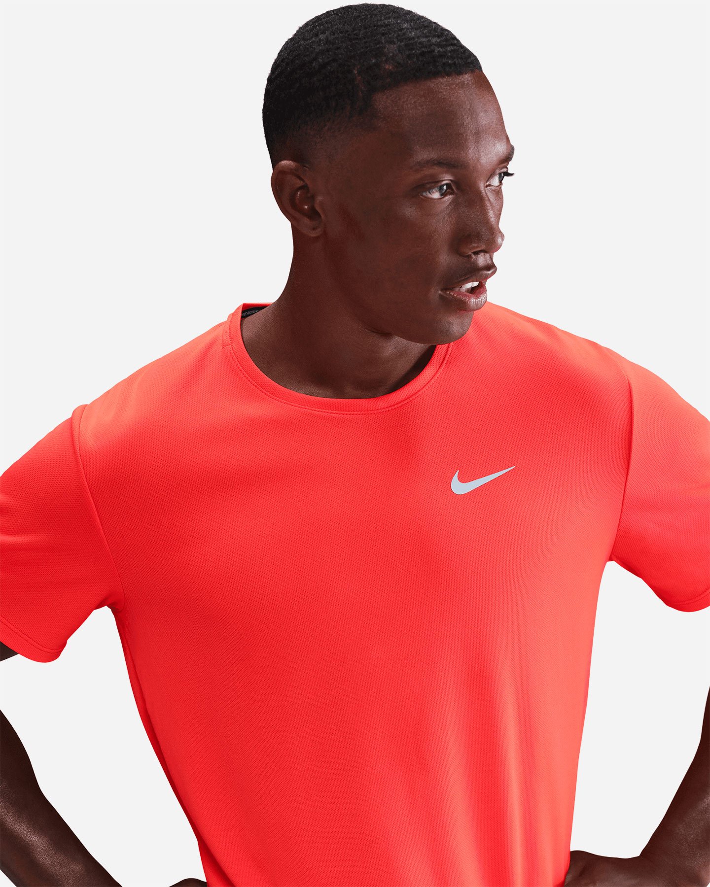 T-shirt running NIKE MILER M - Rosso - 4 | Cisalfa Sport