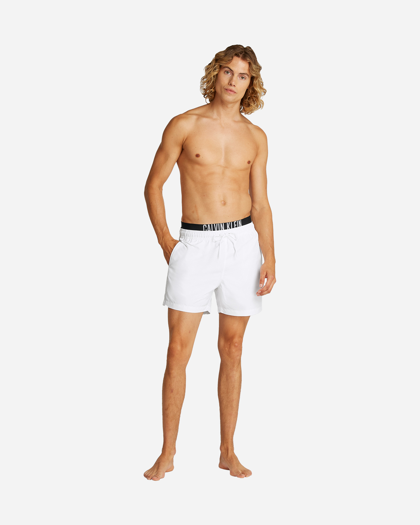 Boxer mare CALVIN KLEIN JEANS ELASTIC M - Bianco - 2 | Cisalfa Sport