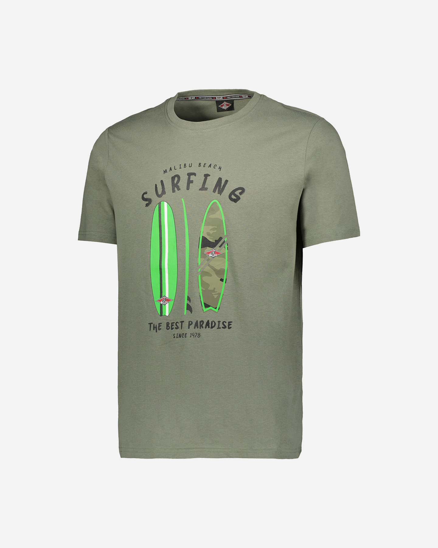 T-shirt BEAR SURFER CONCEPT M - Verde - 5 | Cisalfa Sport