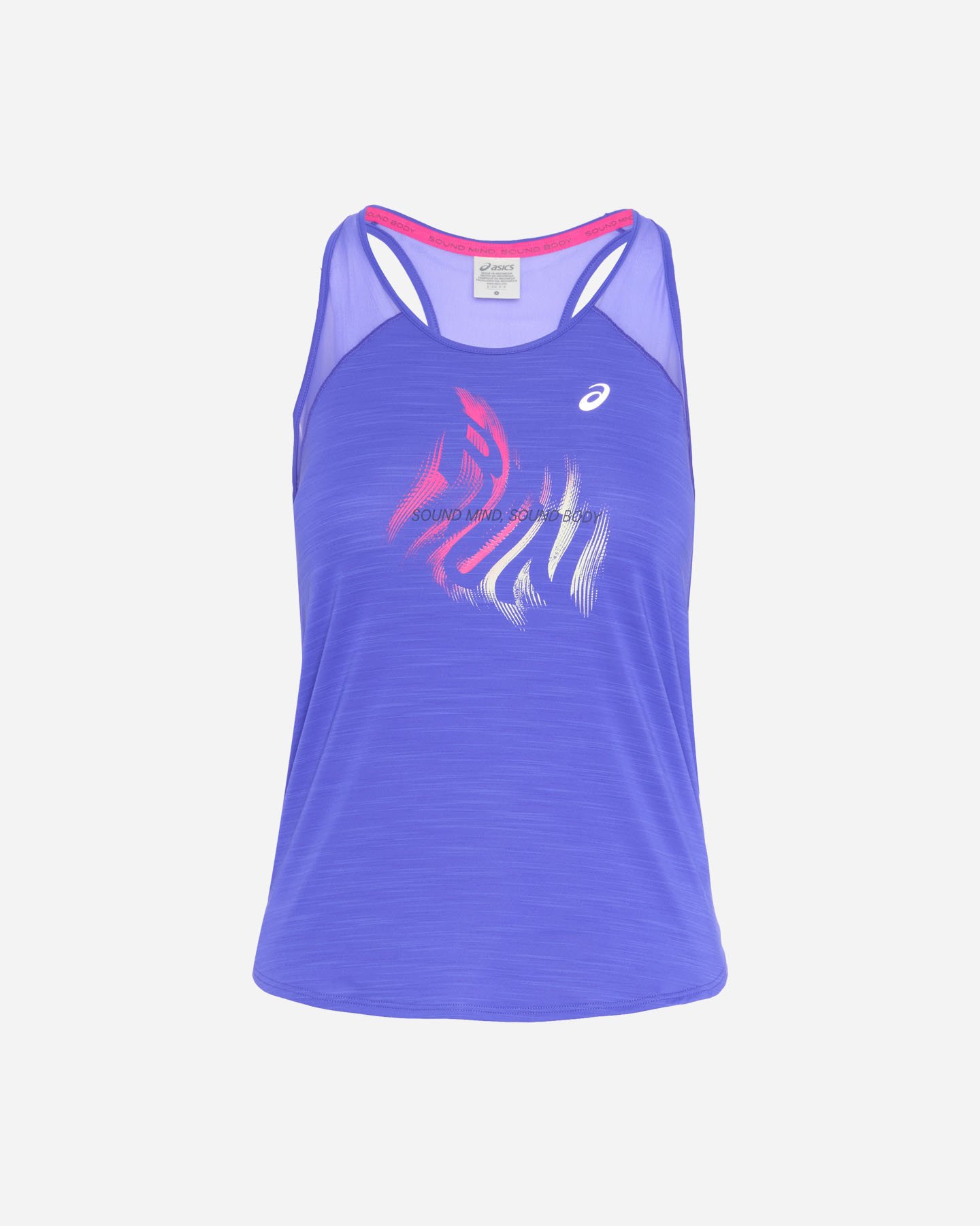 Asics Road Graphic W - Canotta Running - Donna - Blu