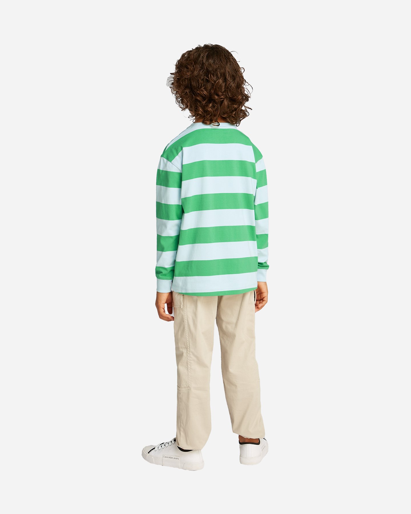 T-shirt CALVIN KLEIN JEANS STRIPED JR - Azzurro - 3 | Cisalfa Sport