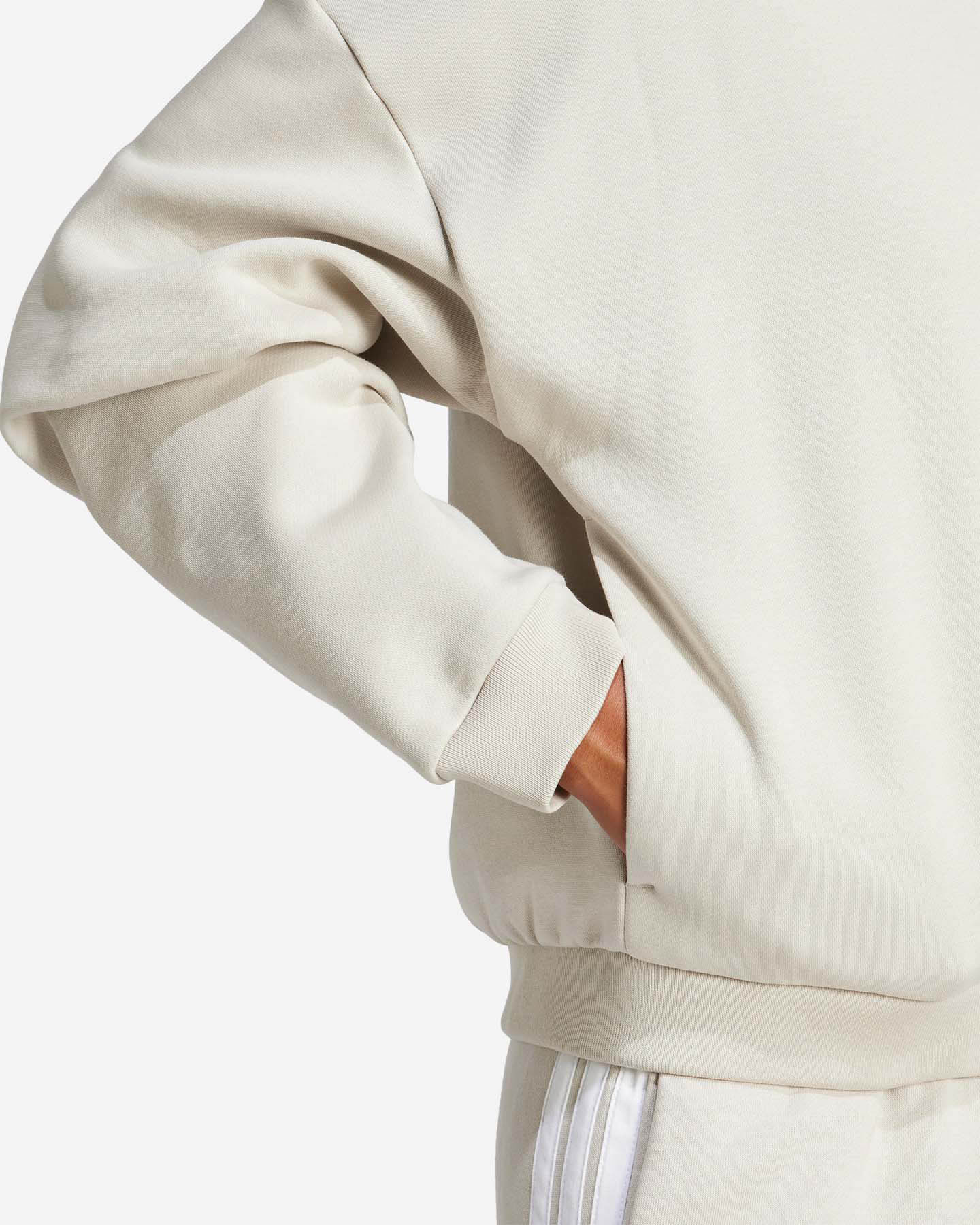 Felpa ADIDAS ESSENTIAL W - Grigio - 5 | Cisalfa Sport