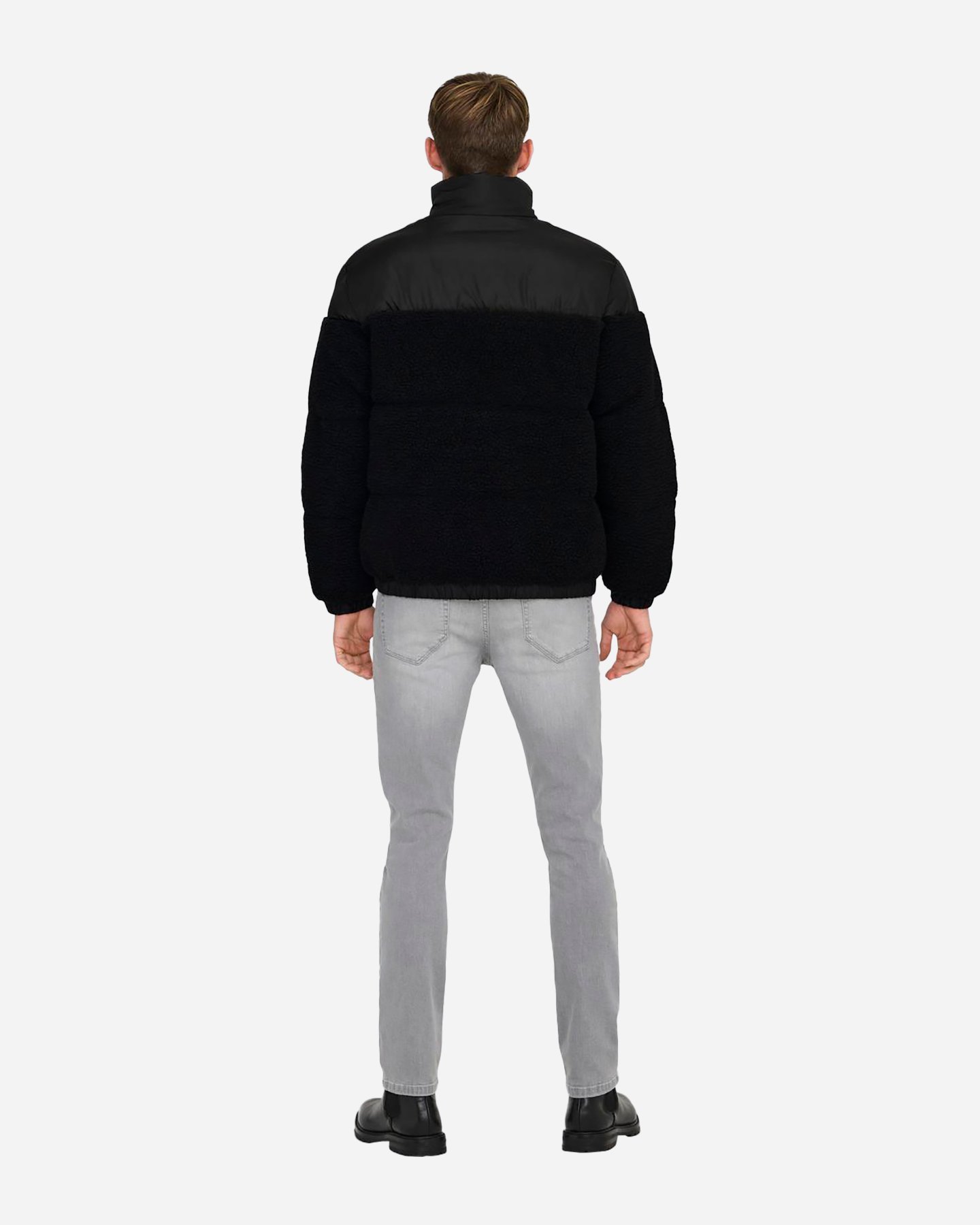 Giubbotto ONLY & SONS ELI MIX PUFFER M - Nero - 4 | Cisalfa Sport