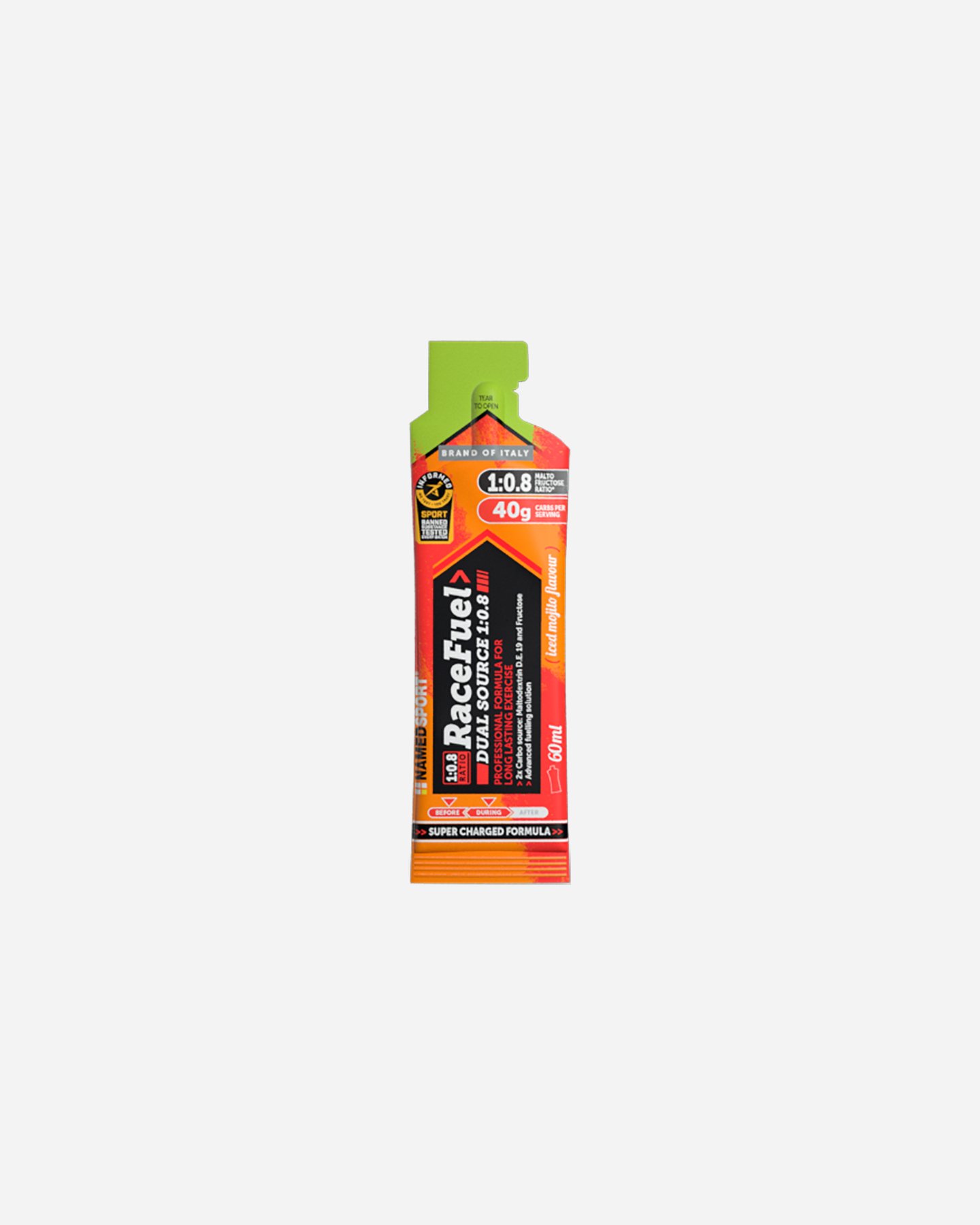 Energetico NAMED SPORT RACE FUEL GEL MOJITO 60ML  - Arancione - 0 | Cisalfa Sport