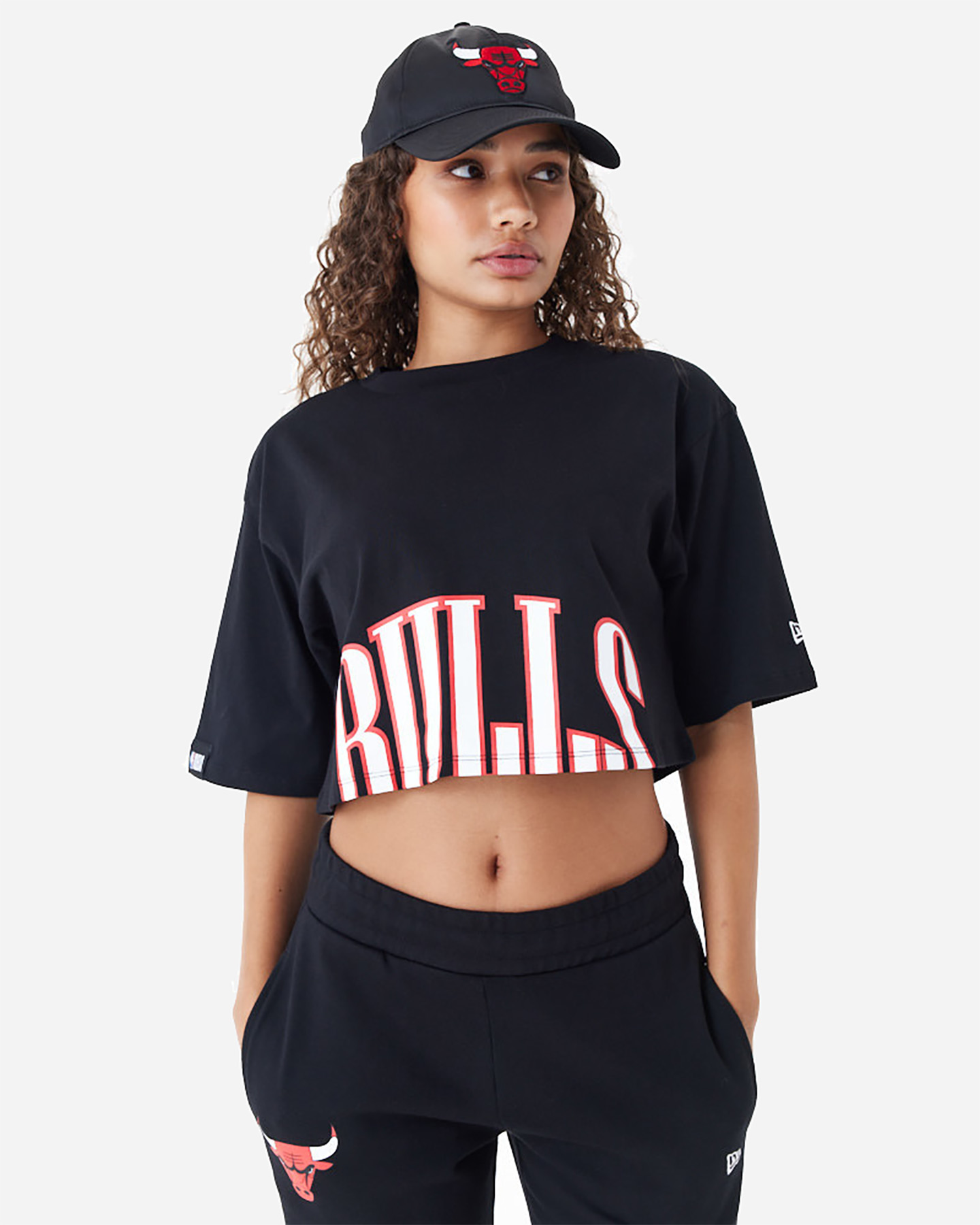 T-shirt NEW ERA CROP CHICAGO BULLS W - Nero - 3 | Cisalfa Sport