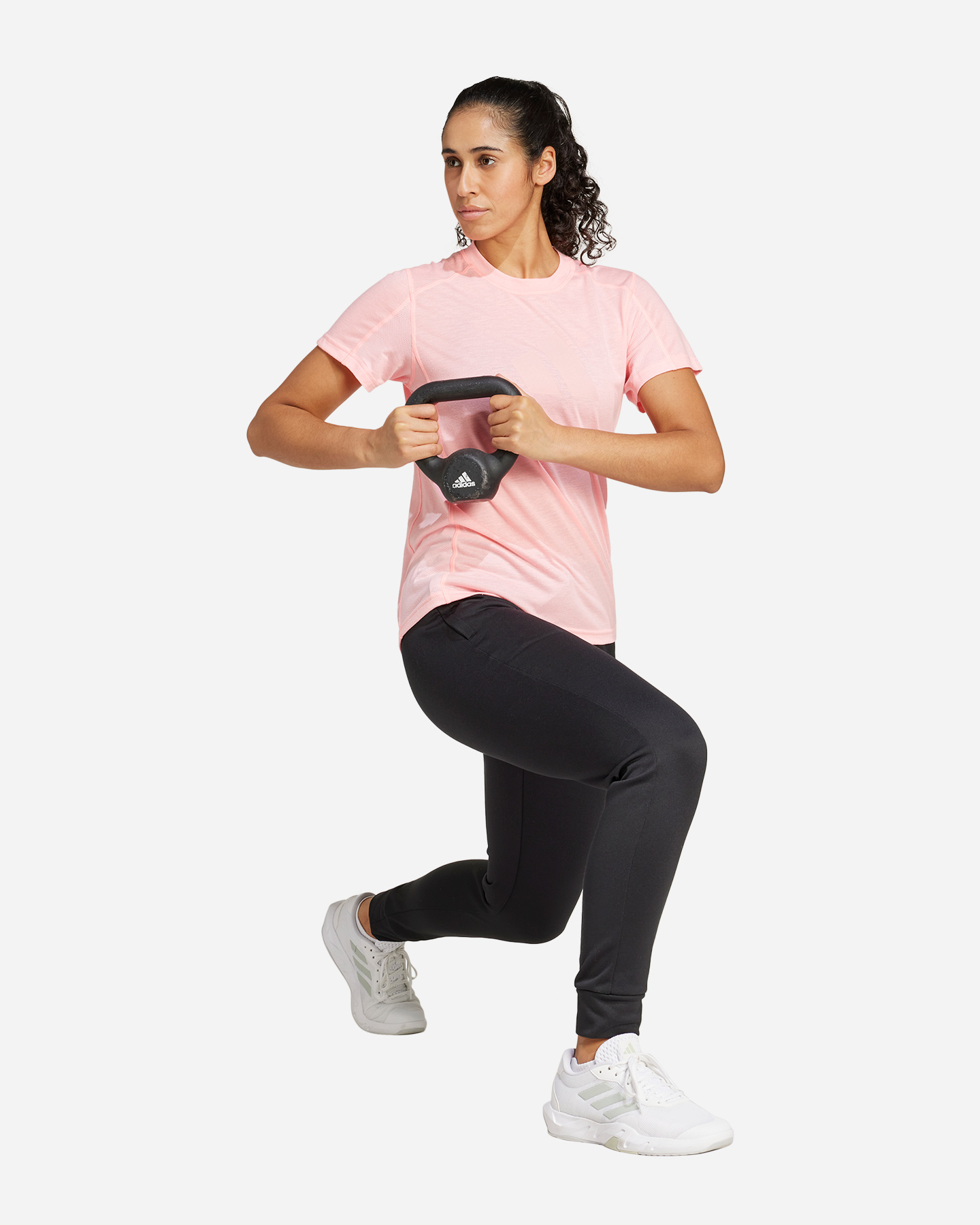T-shirt training ADIDAS TR-ESS BIG LOGO W - Rosa - 3 | Cisalfa Sport