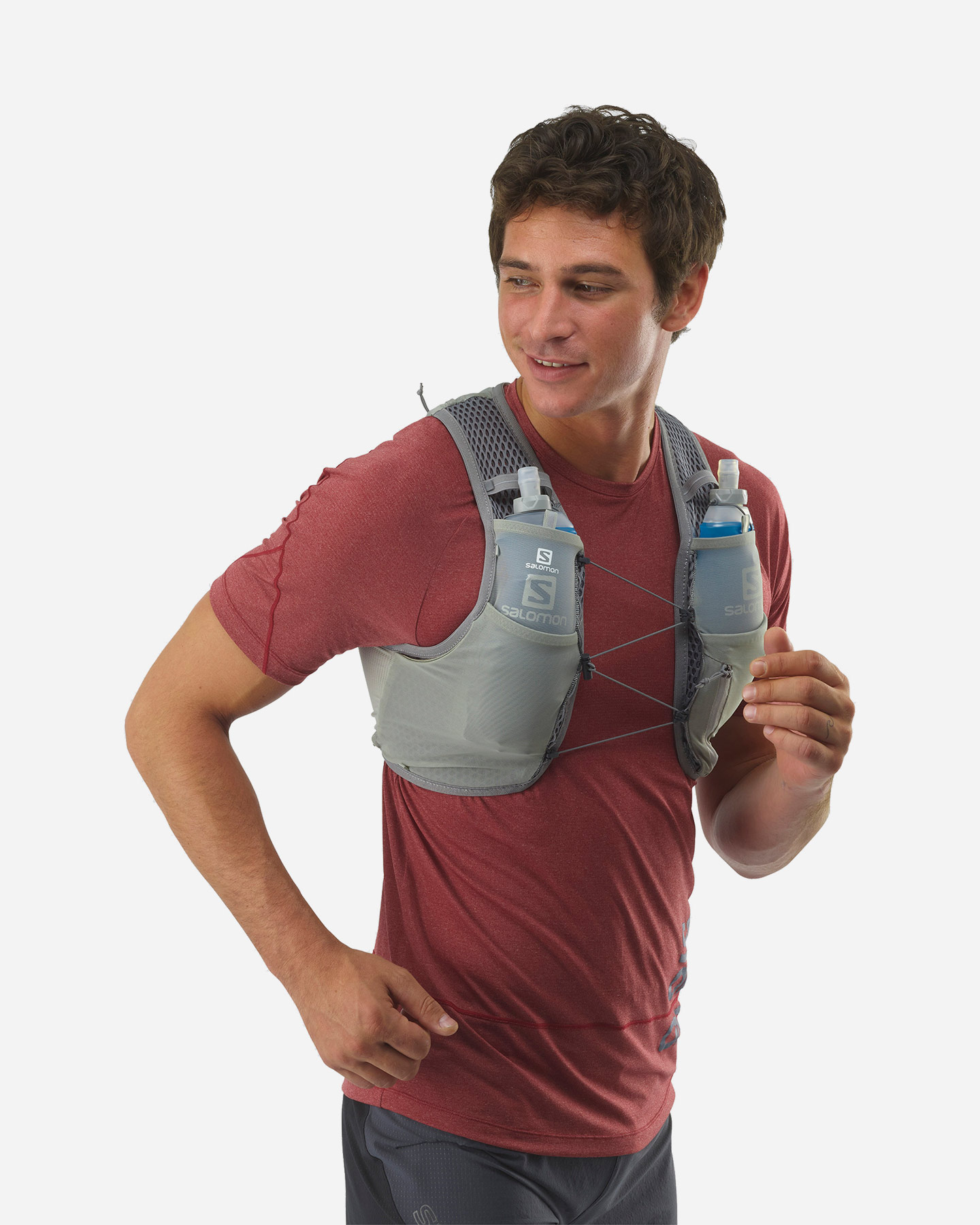 Accessorio running SALOMON ACTIVE SKIN 4L  - Grigio - 1 | Cisalfa Sport