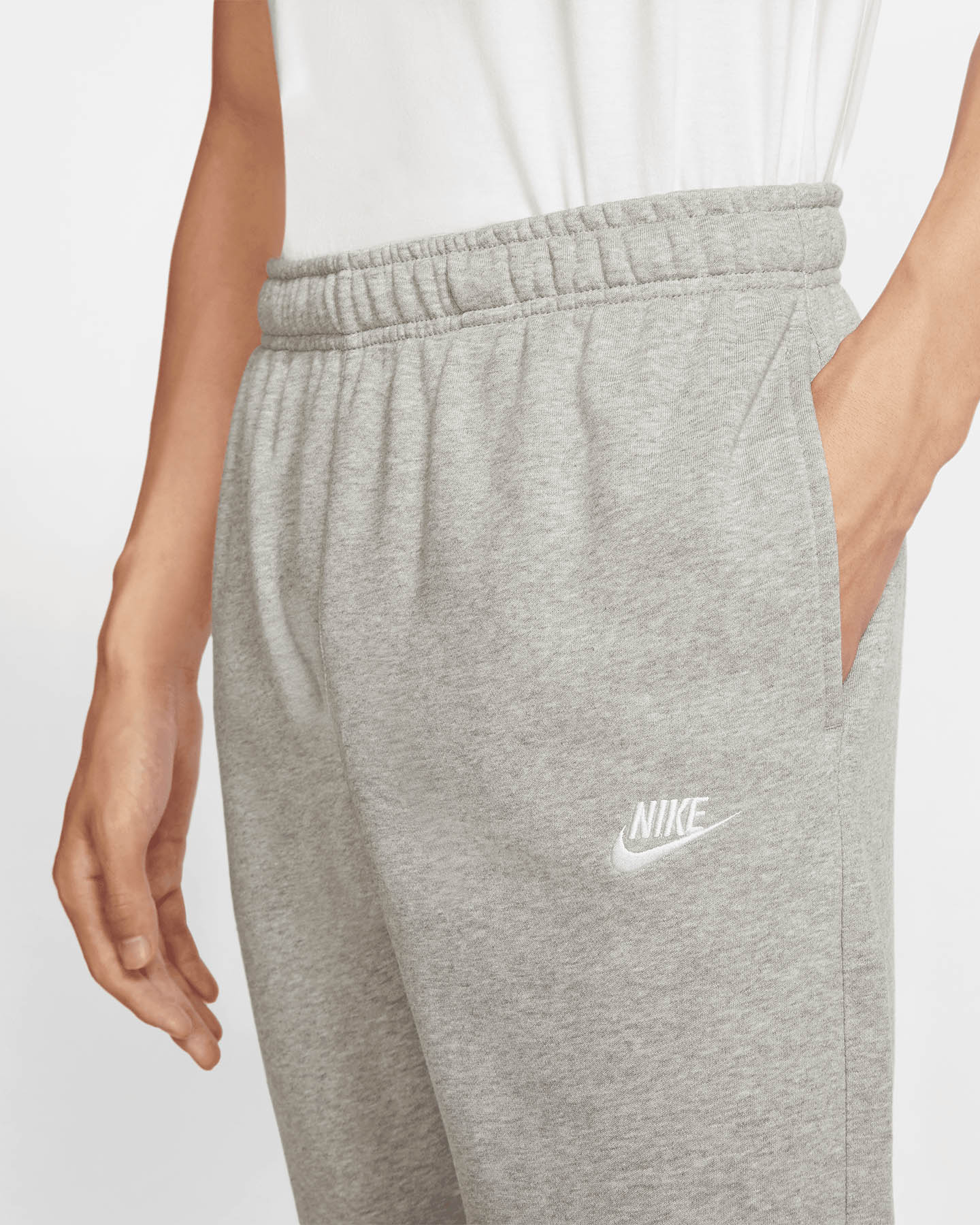 Pantalone NIKE CLUB CUFFS M - Grigio - 2 | Cisalfa Sport