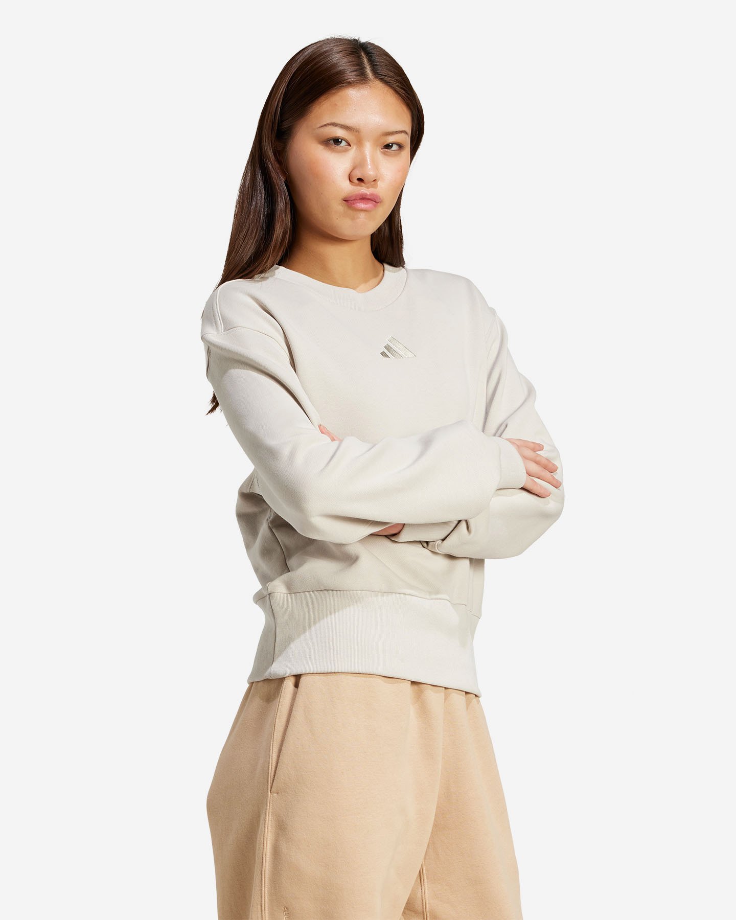 Felpa ADIDAS SZN W - Beige - 3 | Cisalfa Sport