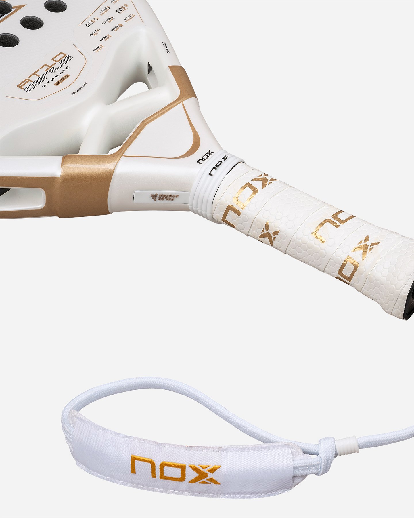Racchetta padel performance NOX AT10 GENIUS 12K ALUM XTREM 2026 BY AGUSTIN  - Bianco - 5 | Cisalfa Sport