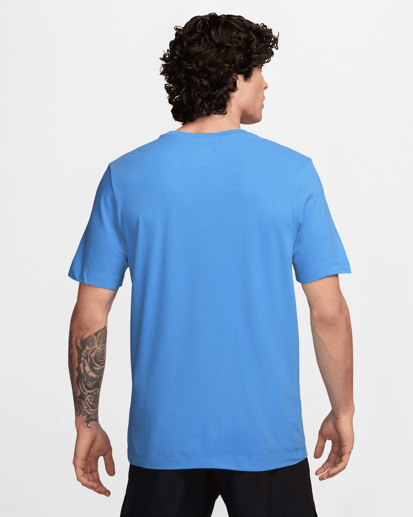T-shirt training NIKE DRI FIT BIG LOGO M - Azzurro - 1 | Cisalfa Sport