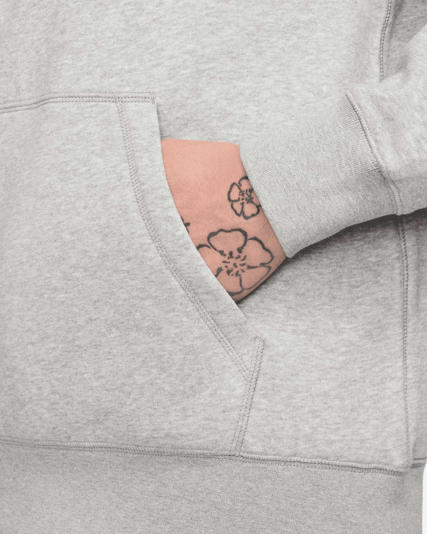 Felpa NIKE FLC CLUB FUTURA M - Grigio - 5 | Cisalfa Sport