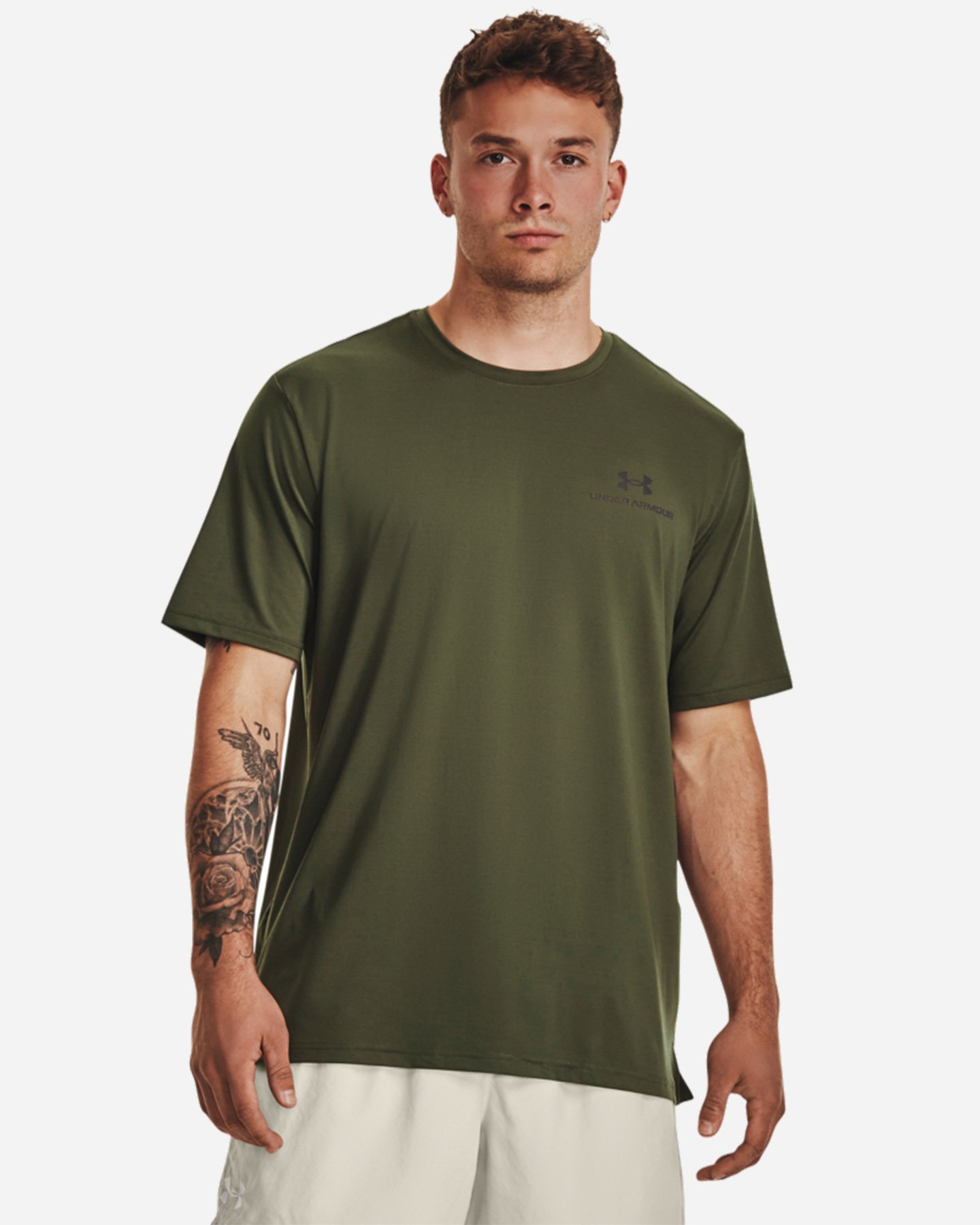 T-shirt training UNDER ARMOUR RUSH ENERGY PRINT M - Grigio - 0 | Cisalfa Sport