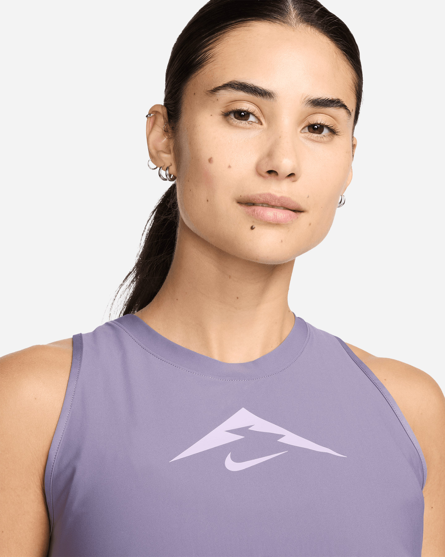 Canotta running NIKE TRAIL DRI FIT GRX W - Lilla - 3 | Cisalfa Sport