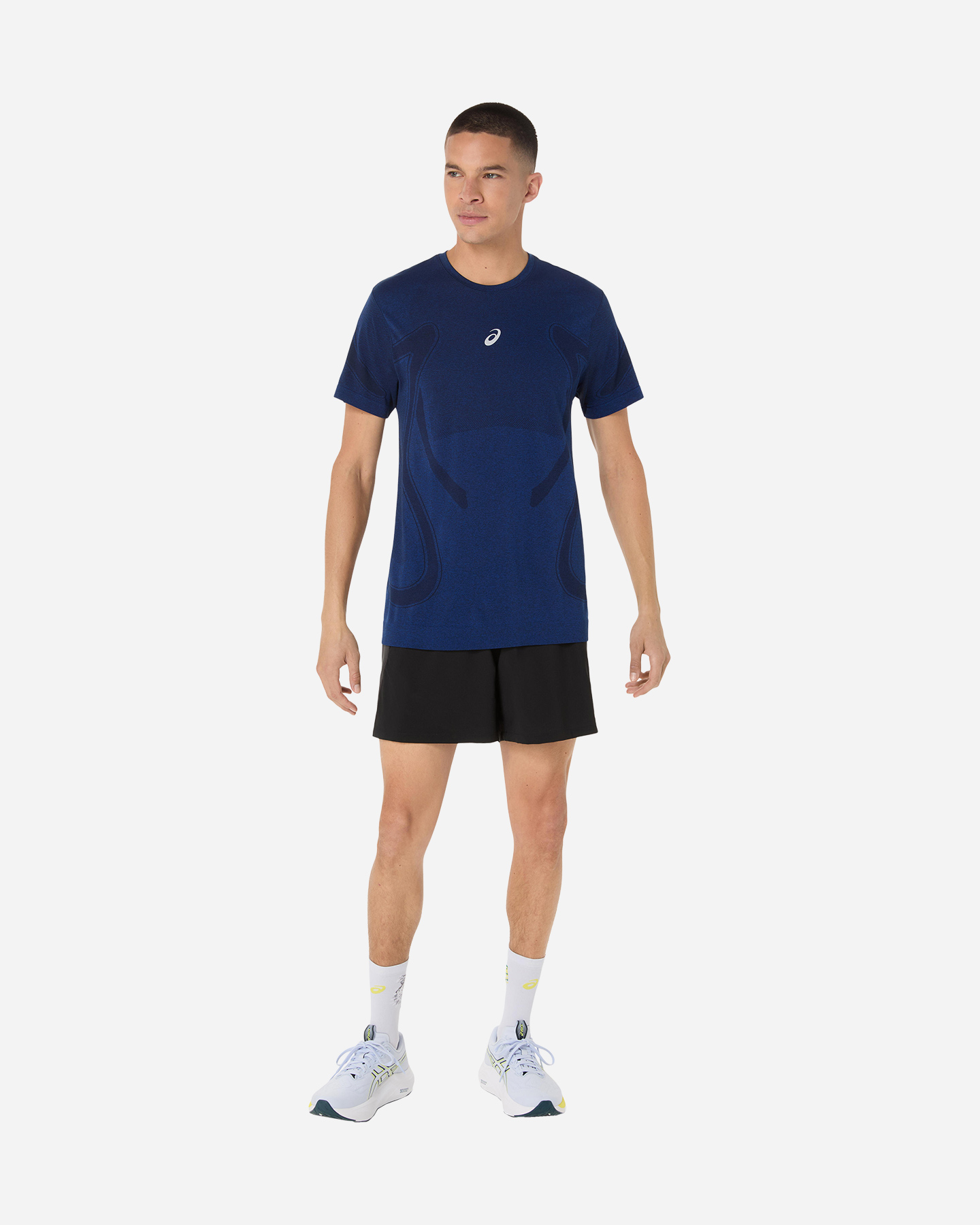 T-shirt running ASICS ROAD SEAMLESS M - Blu - 3 | Cisalfa Sport