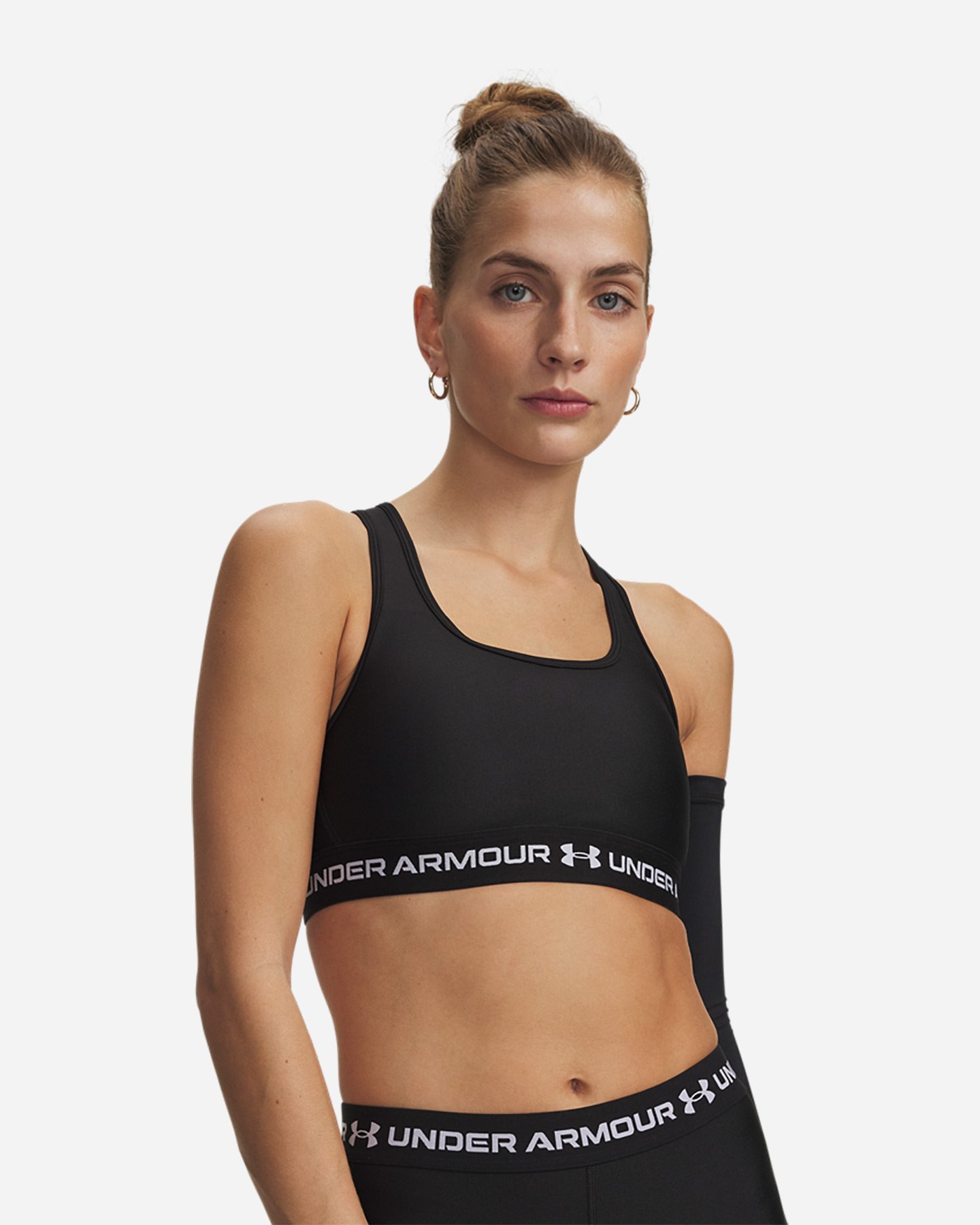 Bra training UNDER ARMOUR MID CROSSBACK W - Nero - 0 | Cisalfa Sport