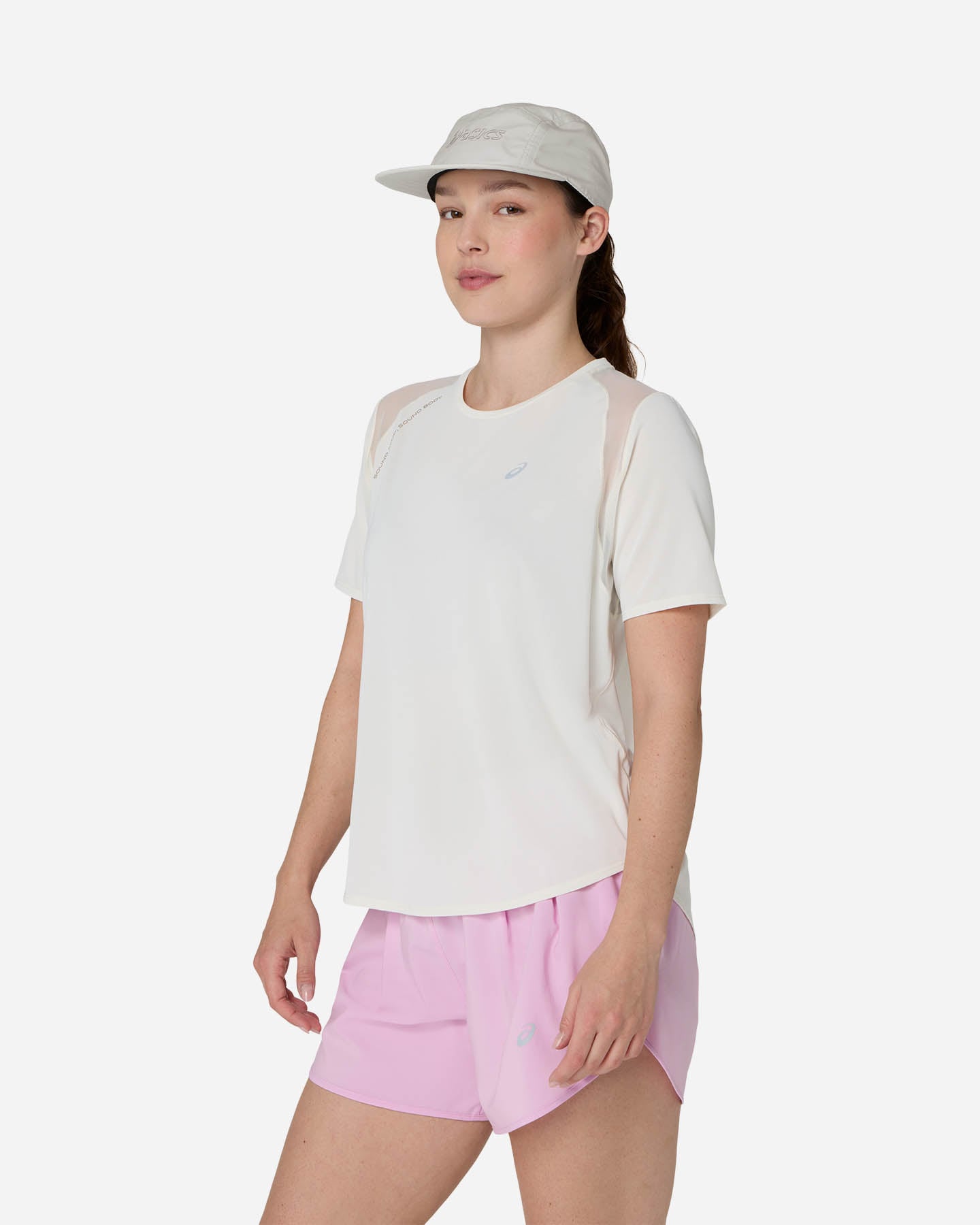 T-shirt running ASICS ROAD W - Bianco - 2 | Cisalfa Sport