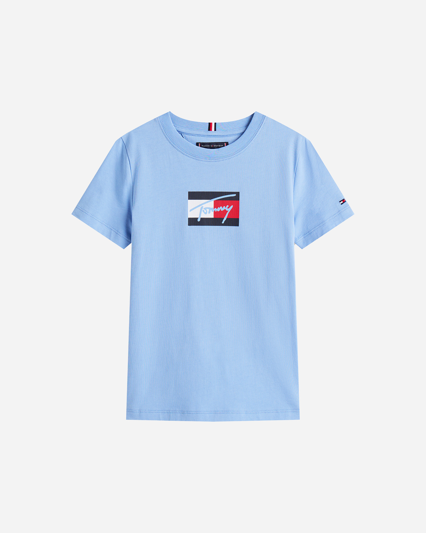 T-shirt TOMMY HILFIGER FLAG JR - Azzurro - 0 | Cisalfa Sport