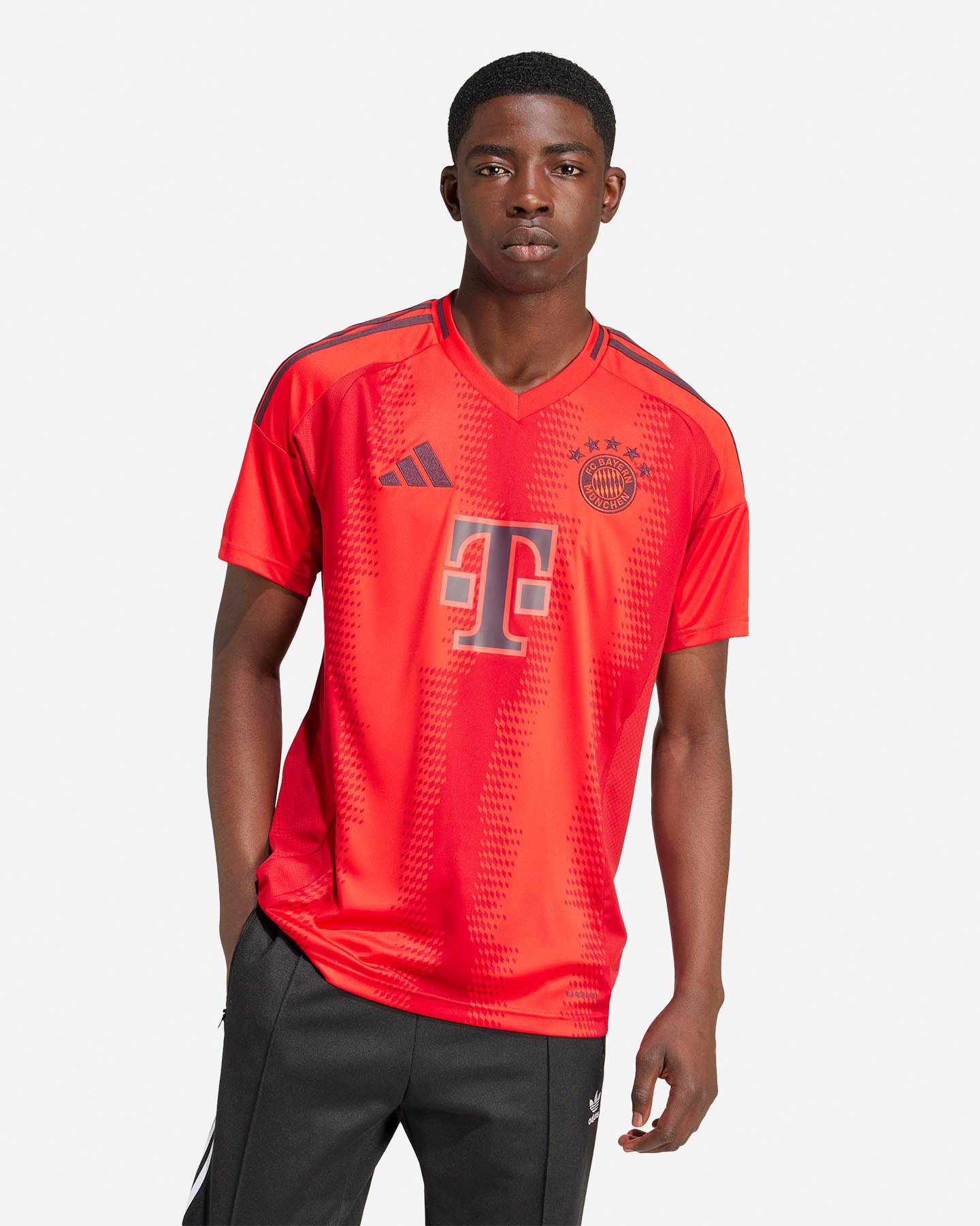 Maglia calcio ufficiale ADIDAS BAYERN MUNCHEN HOME 24-25 M - Rosso - 2 | Cisalfa Sport