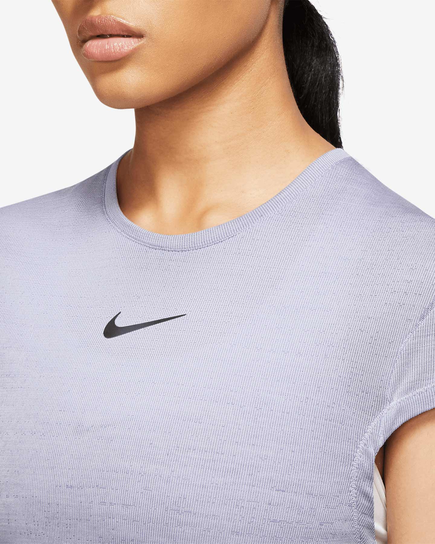 T-shirt running NIKE DRI FIT RUN DVN W - Viola - 2 | Cisalfa Sport