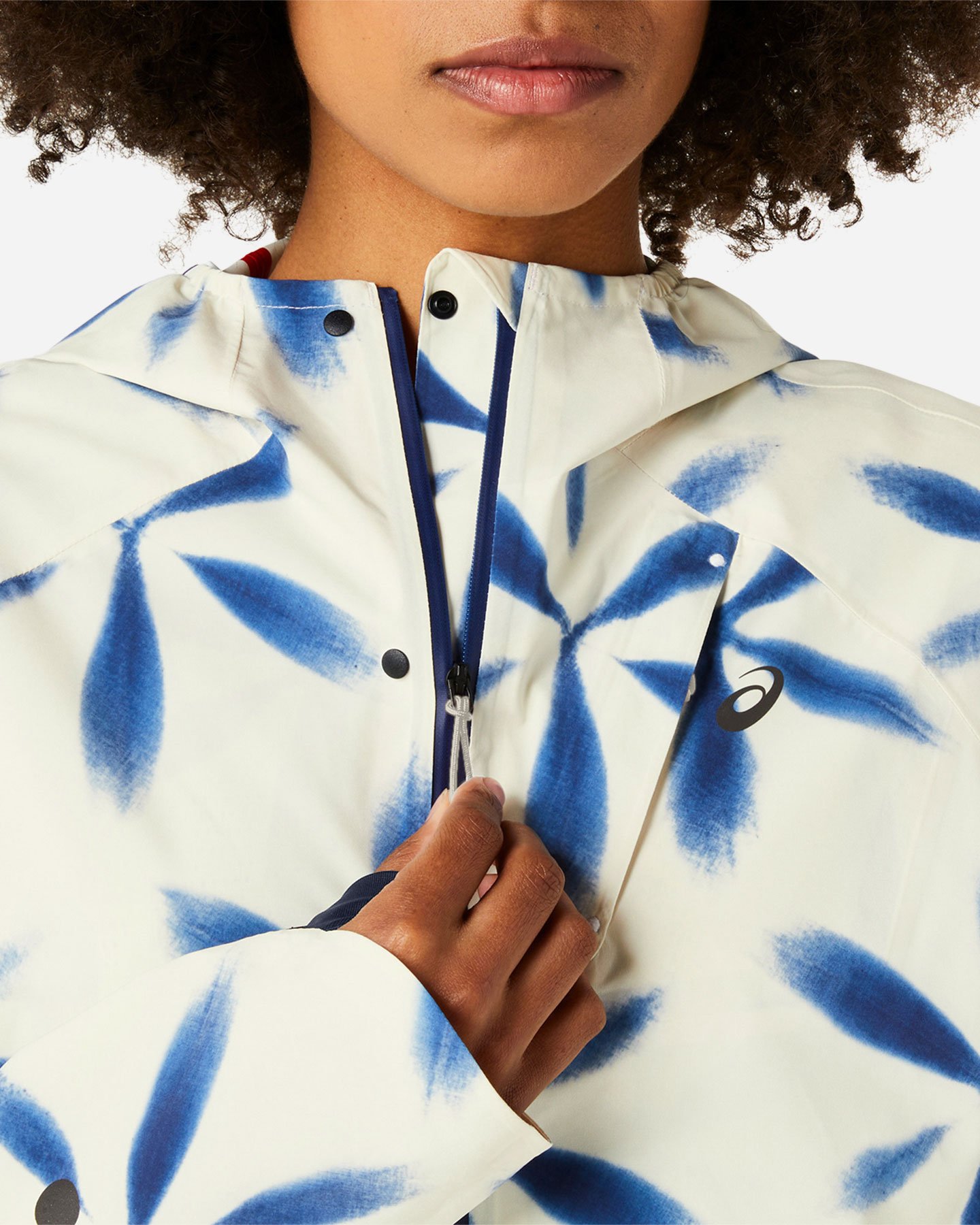 Giacca running ASICS METARUN SHIBORI WATERPROOF W - Blu - 4 | Cisalfa Sport