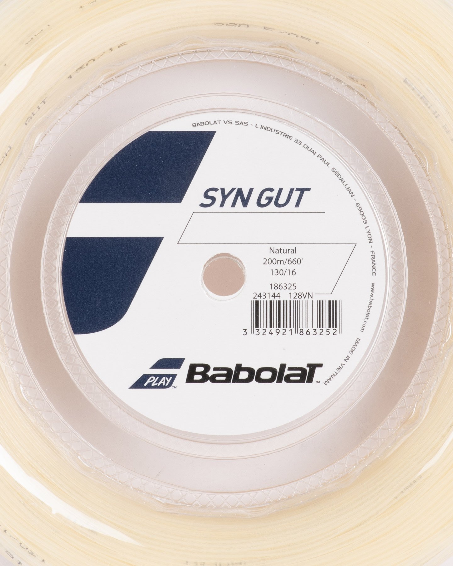 Corde tennis BABOLAT NATURAL SYNTETIC GUT 200M  - Bianco - 1 | Cisalfa Sport