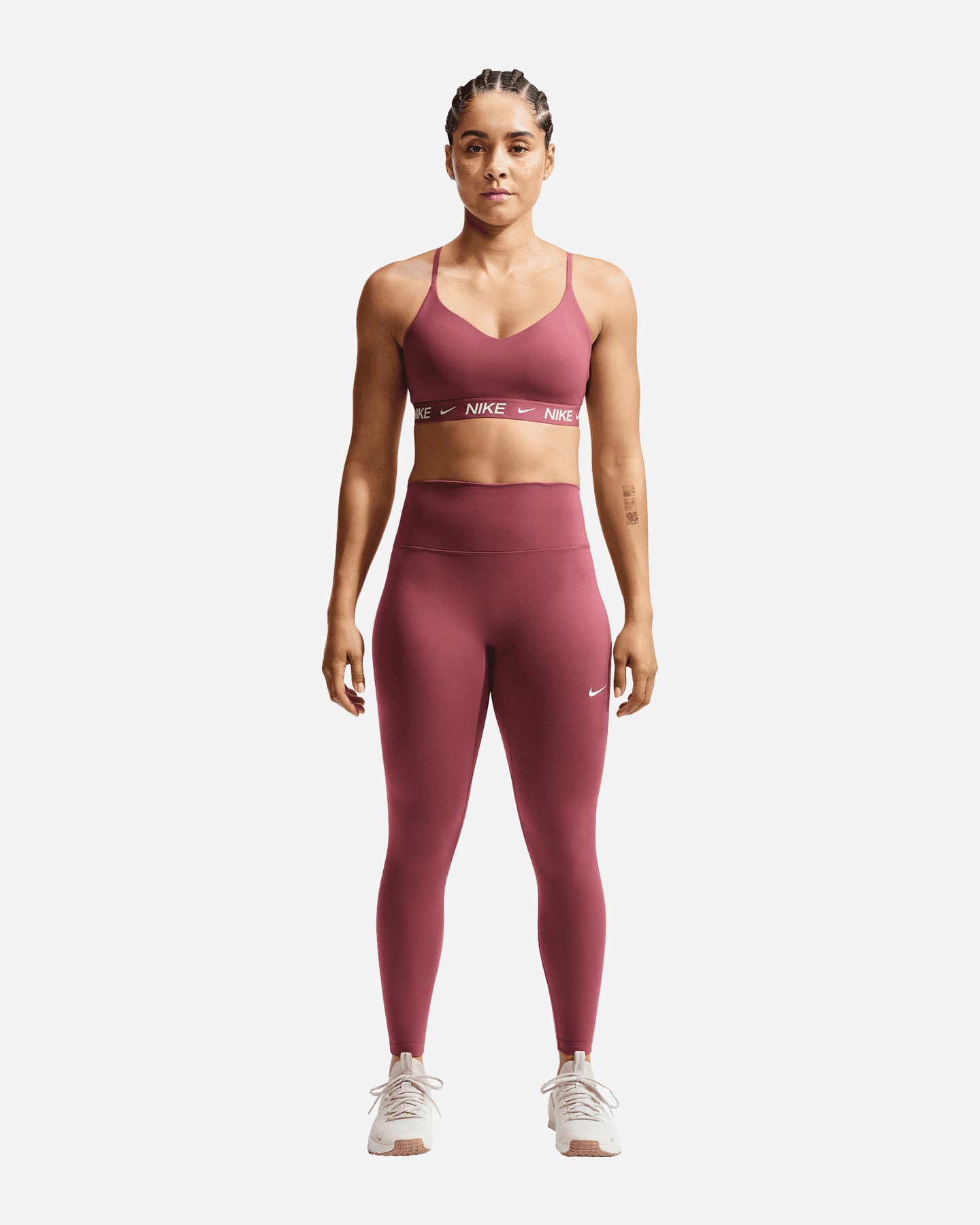 Bra training NIKE LS INDY ELASTIC LOGO W - Rosa - 1 | Cisalfa Sport