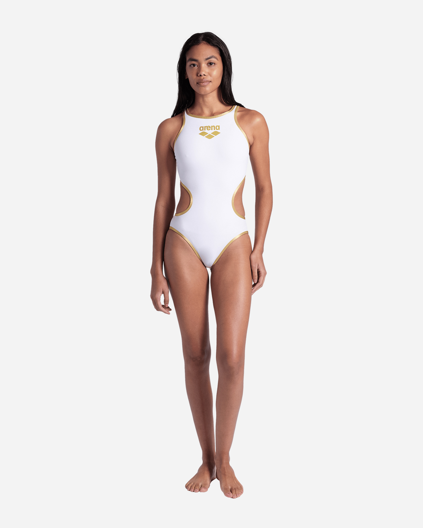 Costume piscina ARENA ONE BIGLOGO ONE PIECE W - Bianco - 2 | Cisalfa Sport