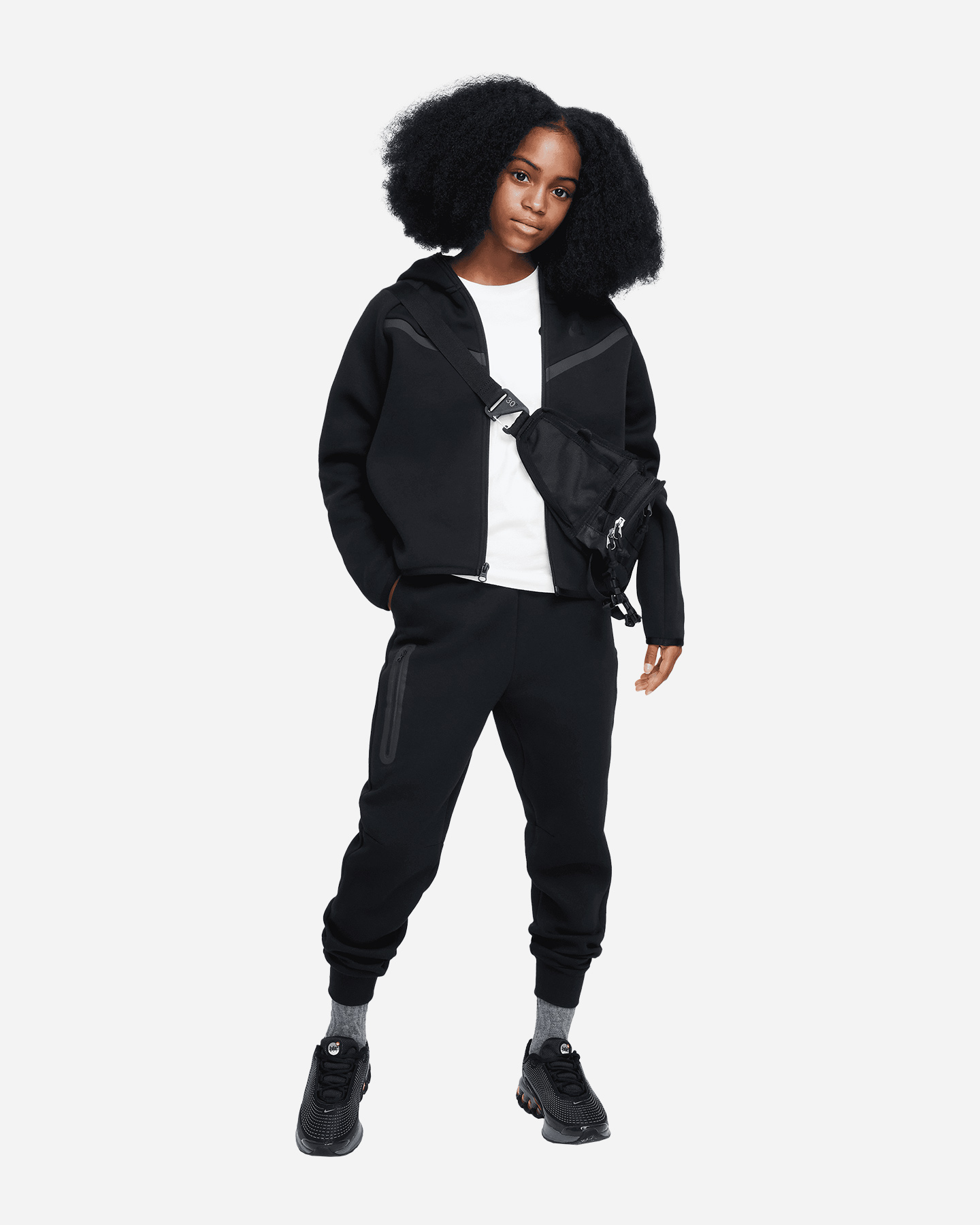 Pantalone NIKE TECH FLEECE 2 JR - Nero - 2 | Cisalfa Sport