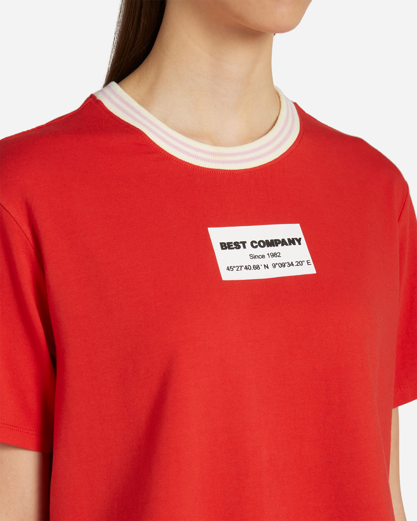 T-shirt BEST COMPANY NECK CONTRAST W - 9 | Cisalfa Sport