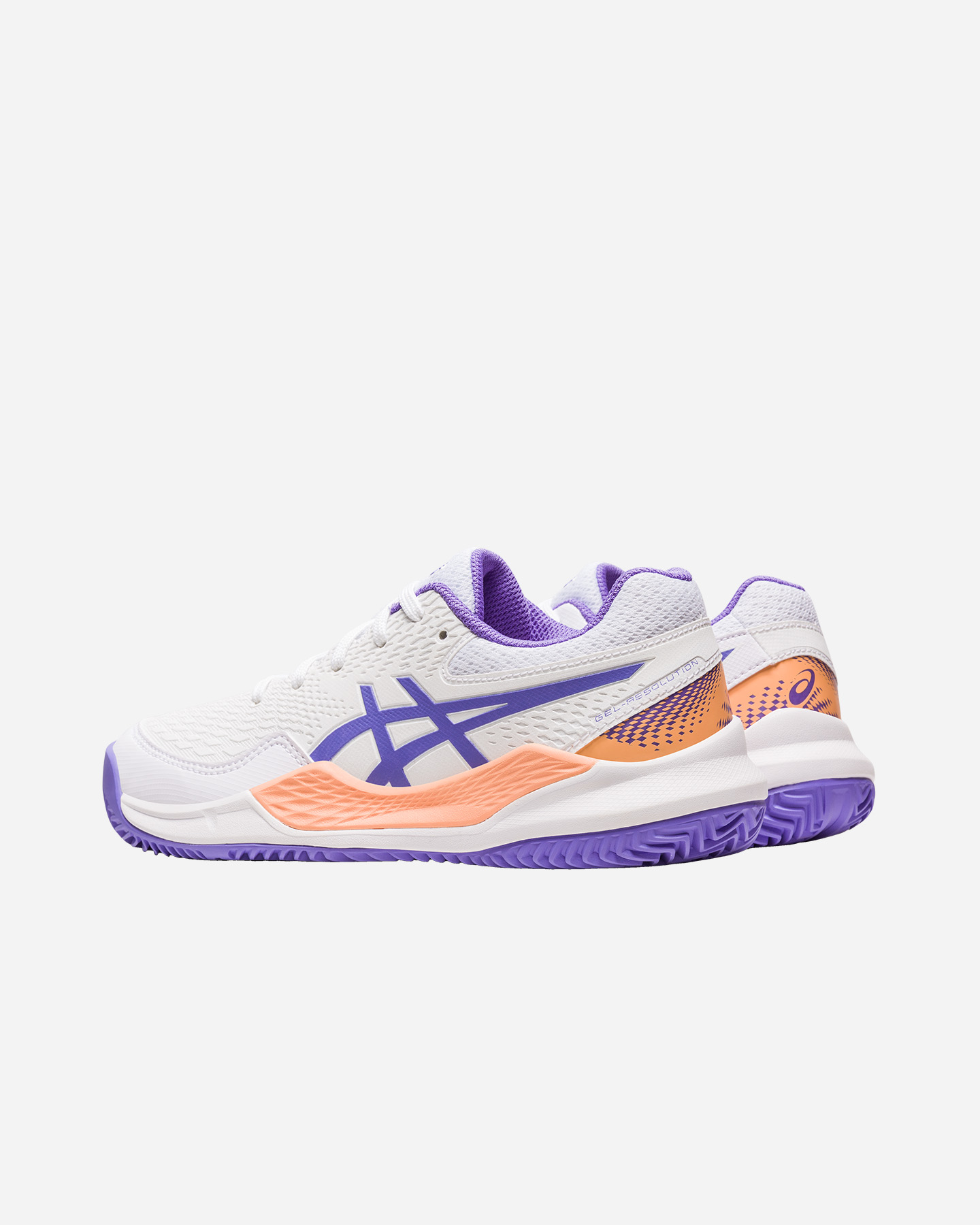 Scarpe tennis ASICS GEL-RESOLUTION 9 GS CLAY JR - Bianco - 2 | Cisalfa Sport